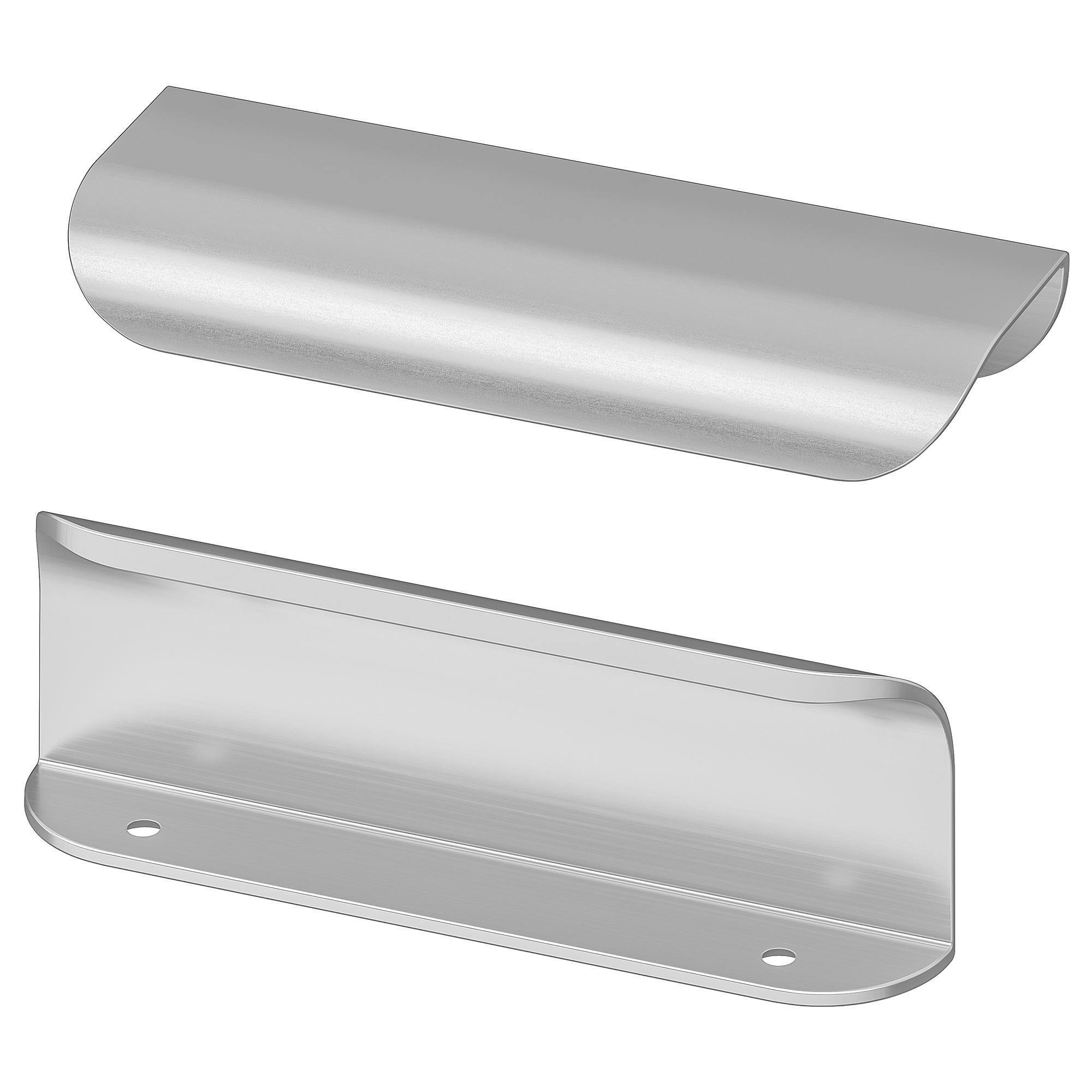 Kulp, metal rengi, 120 mm, 2 adet