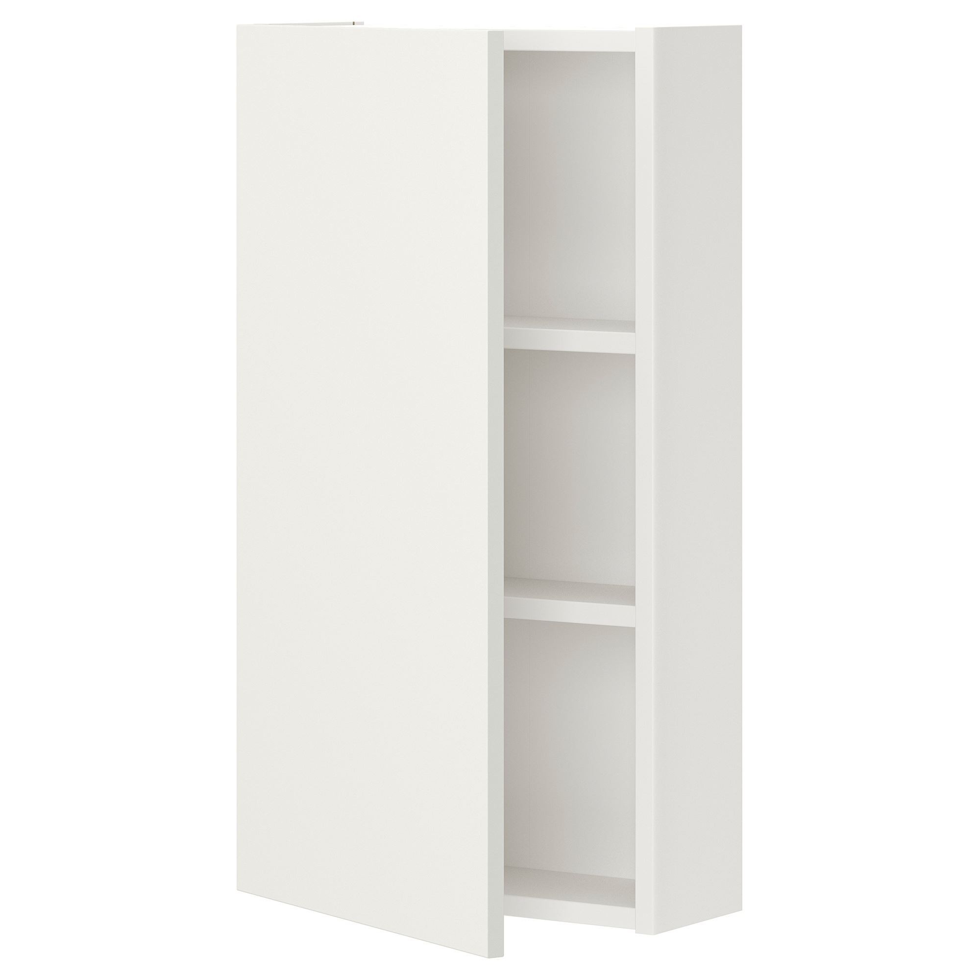 Banyo duvar dolabı, beyaz, 40x15x75 cm, 1 kapaklı