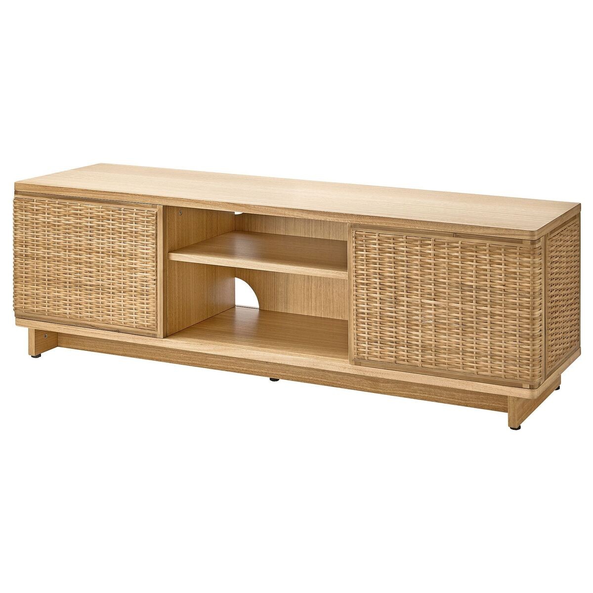 Tv sehpası, rattan, 157x41x49 cm