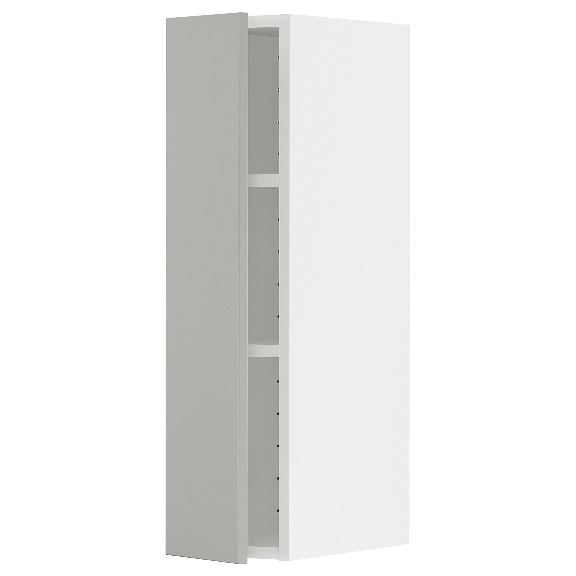 Mutfak duvar dolabı, HAVSTORP açık gri, 20x80 cm, 1 kapaklı