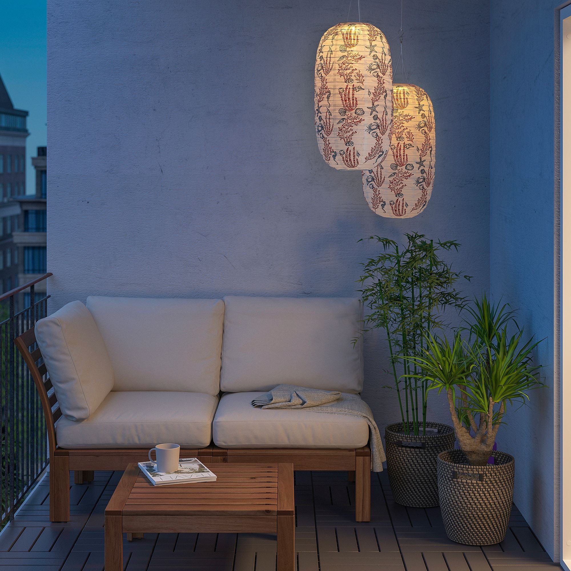 LED'li güneş enerjili aydınlatma, mercan, 60 cm