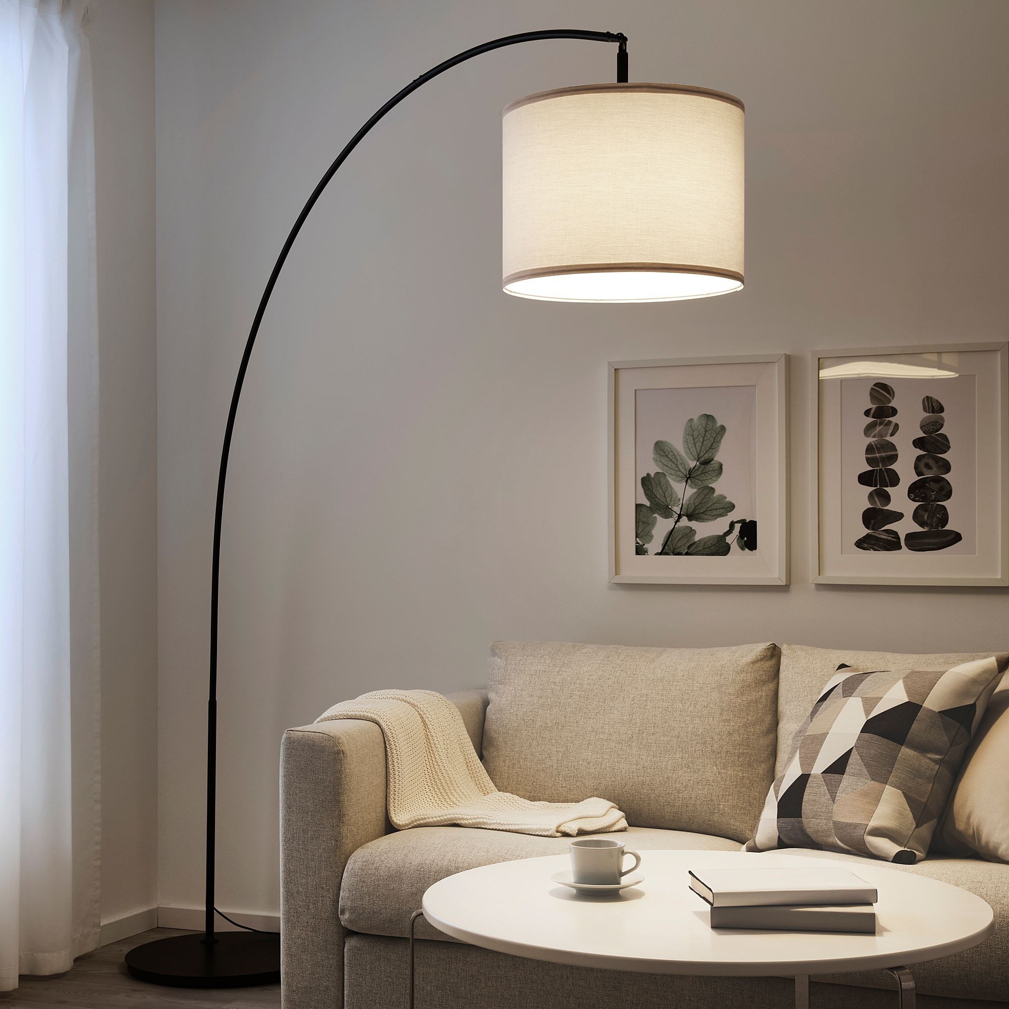 Abajur başlığı, beyaz, 42 cm