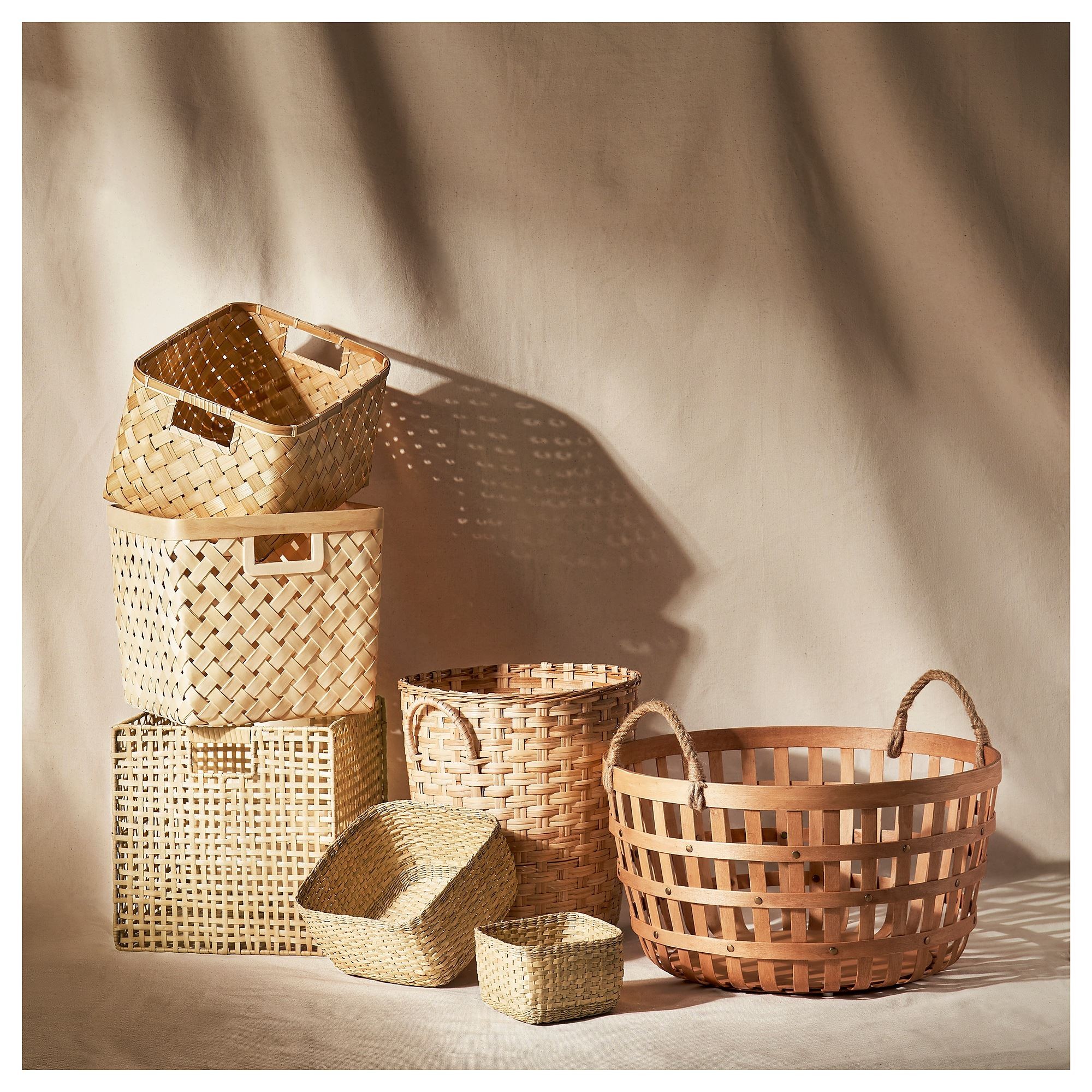 Sepet, rattan, 32x35 cm
