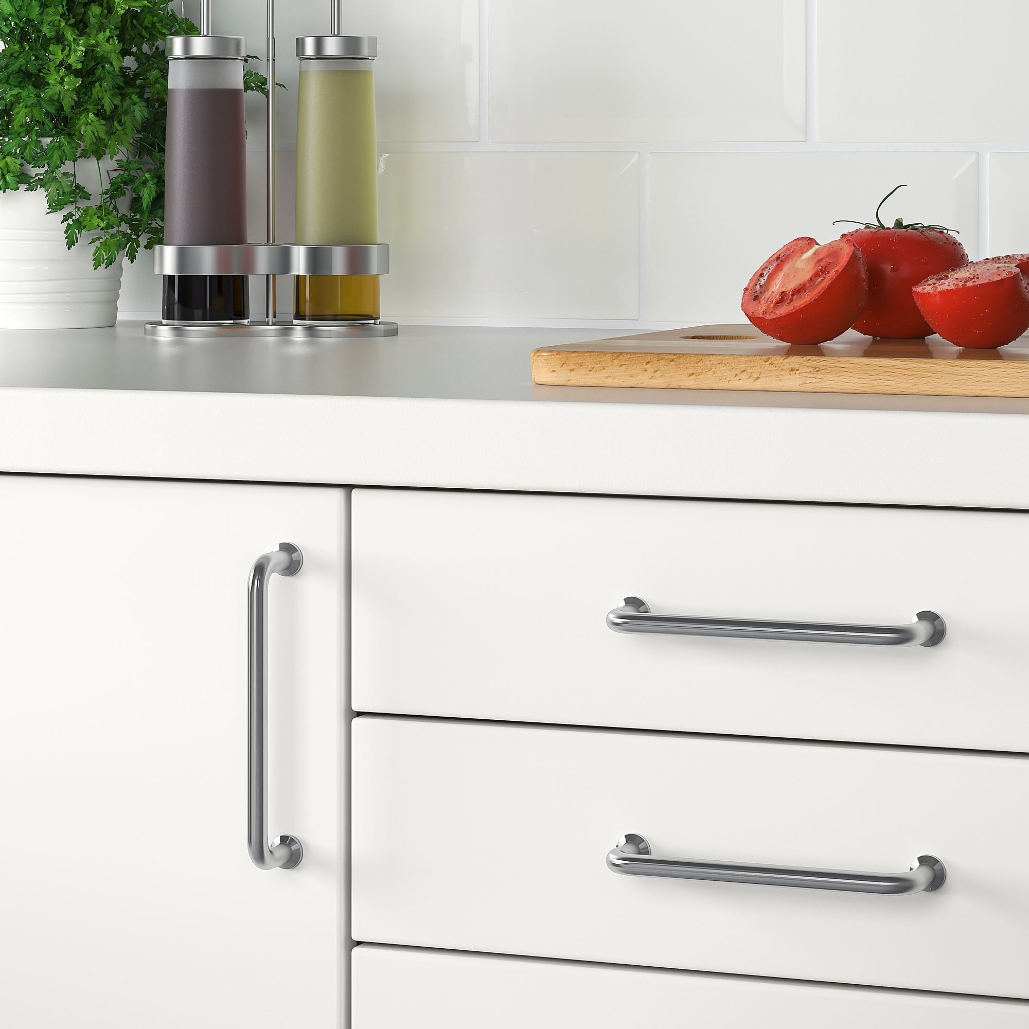 Kulp, paslanmaz çelik, 143 mm, 2 adet