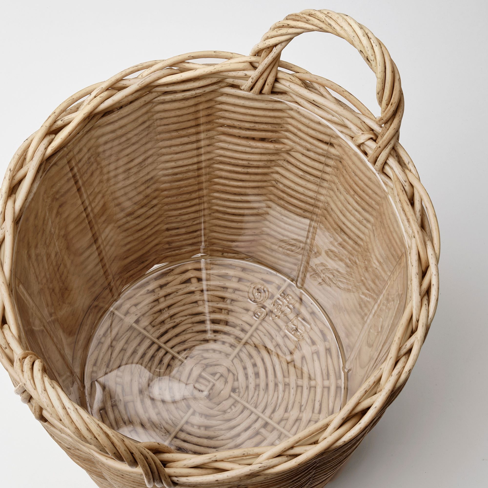 Plastik saksı, kahverengi, 24 cm