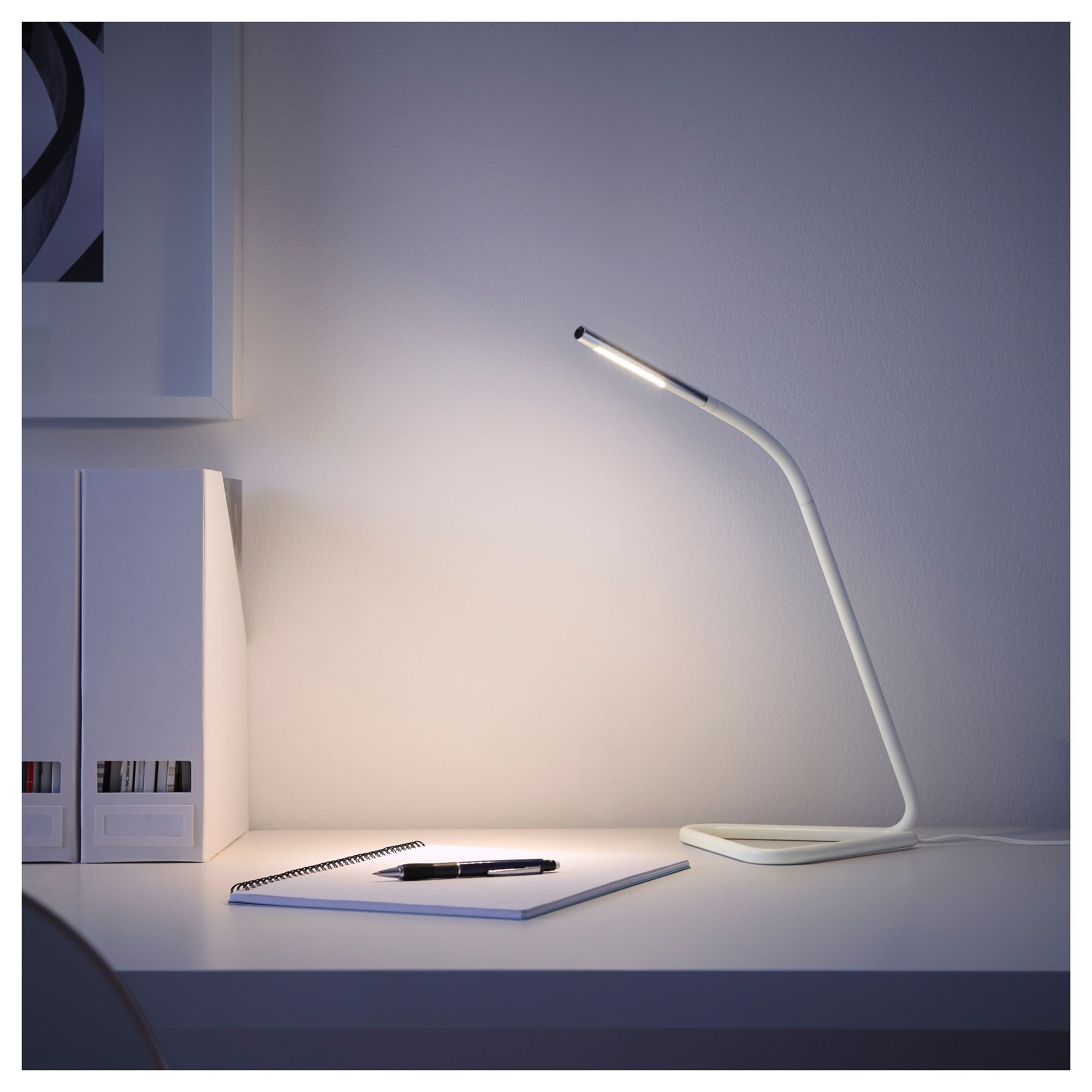 LED'li çalışma lambası, beyaz, 32 cm