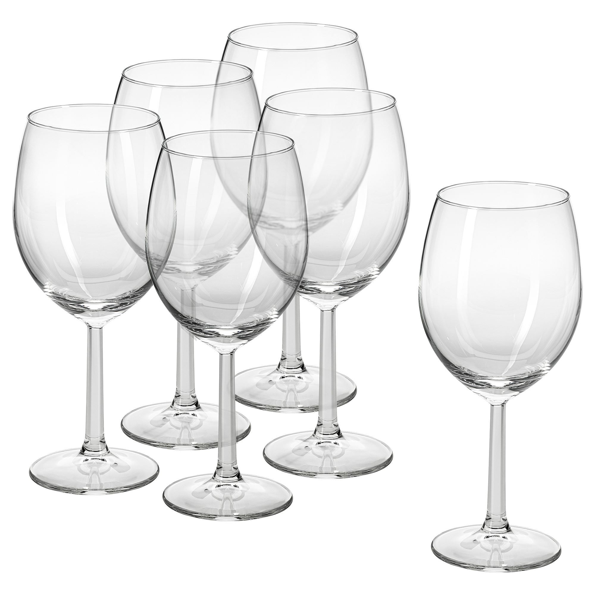 Şarap kadehi, cam, 44 cl, 6 adet
