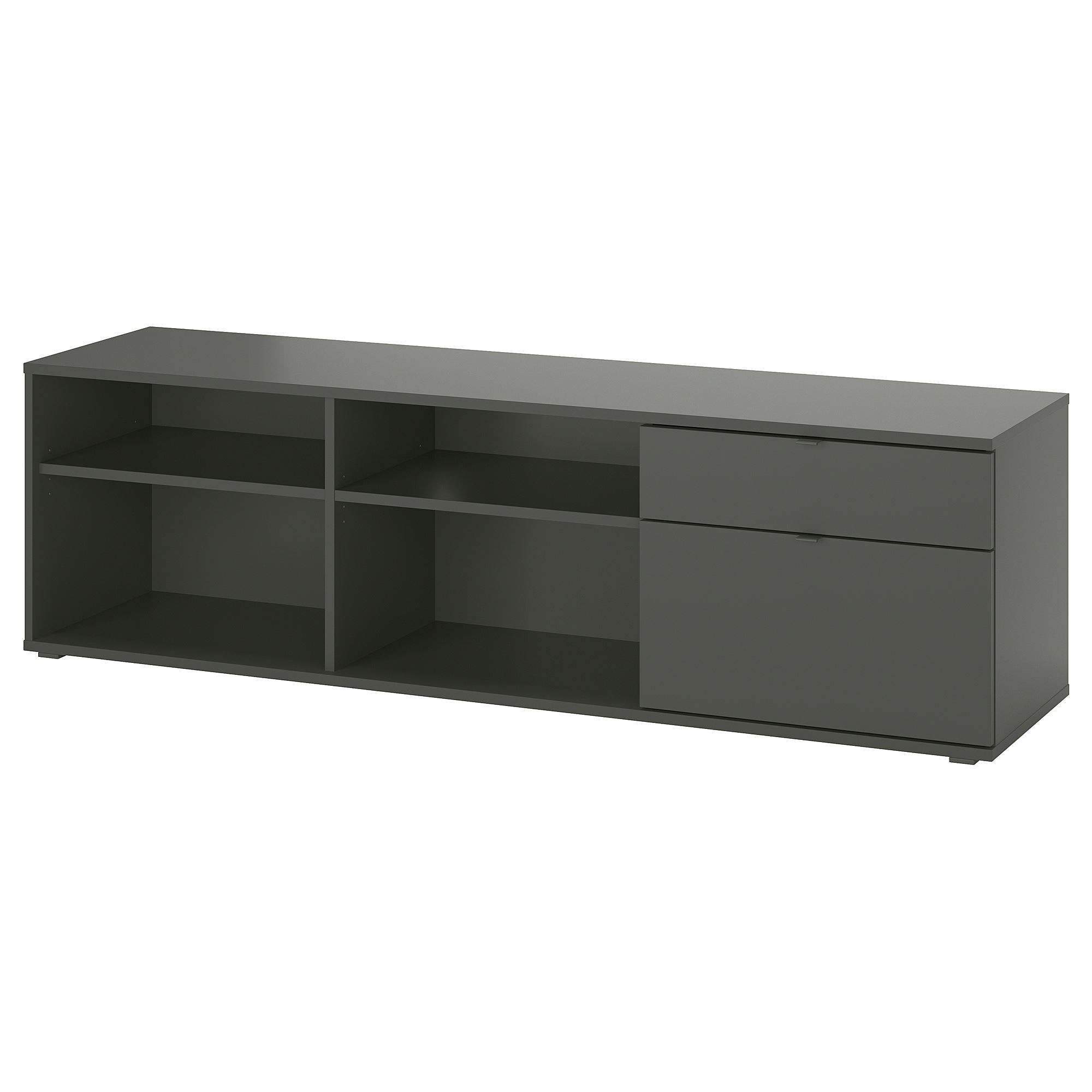 Tv sehpası, koyu gri, 176x37x50 cm