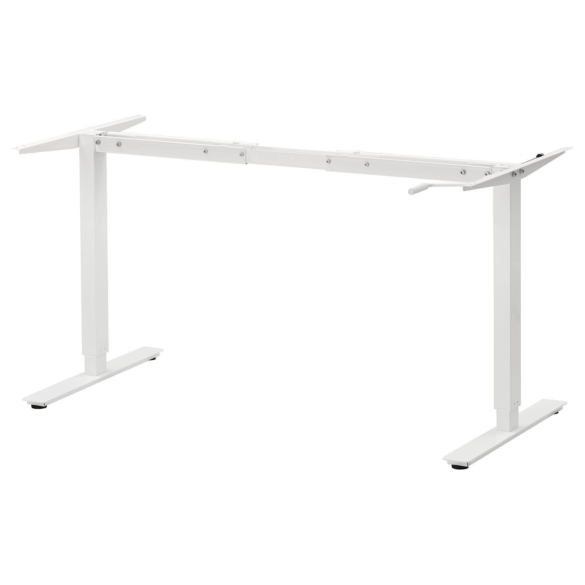 Yüksekliği ayarlanabilir masa alt iskeleti, beyaz, 120/160 cm