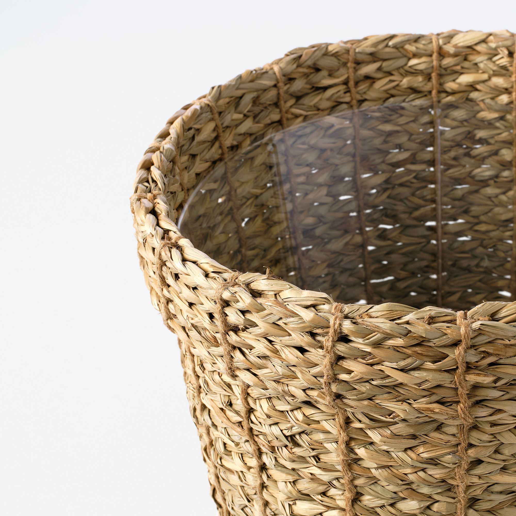 Rattan saksı, deniz sazı, 24 cm