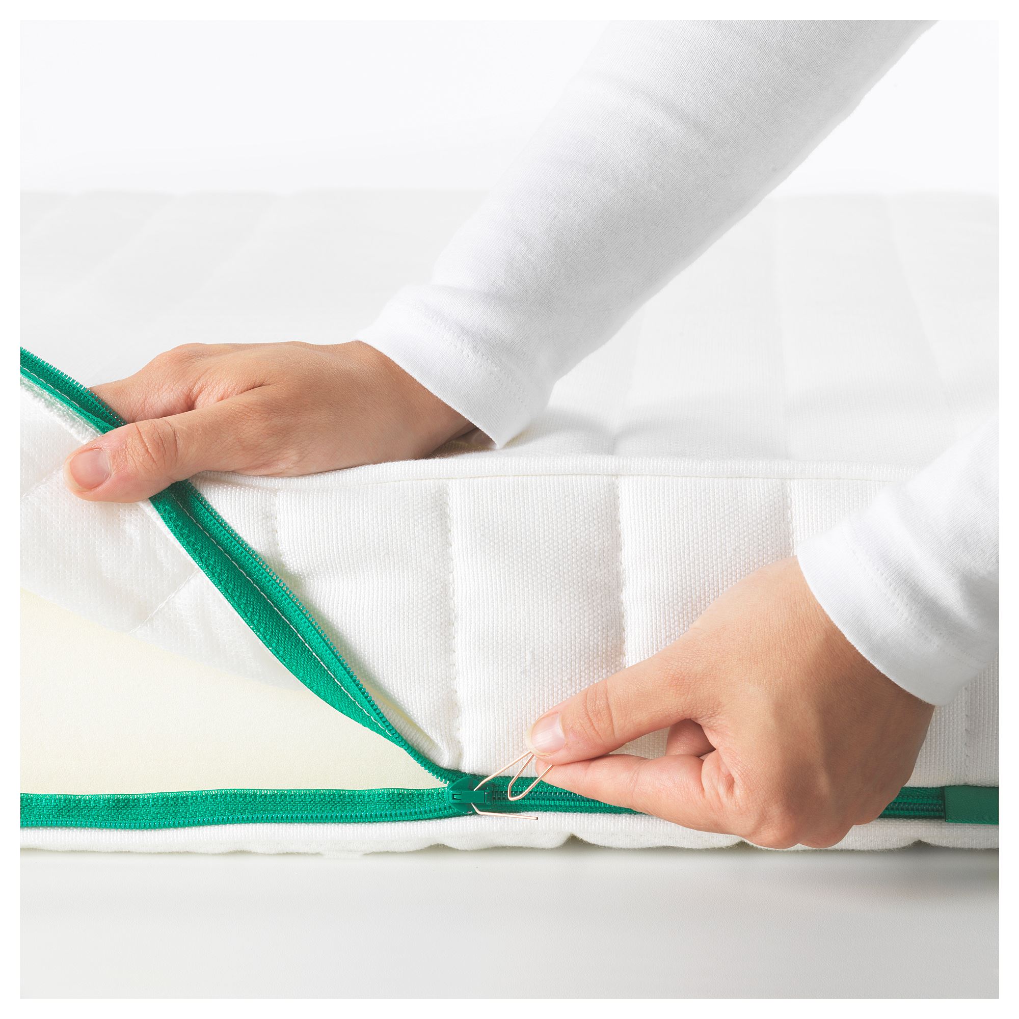 Uzayabilen çocuk yatağı, beyaz, 80x200 cm