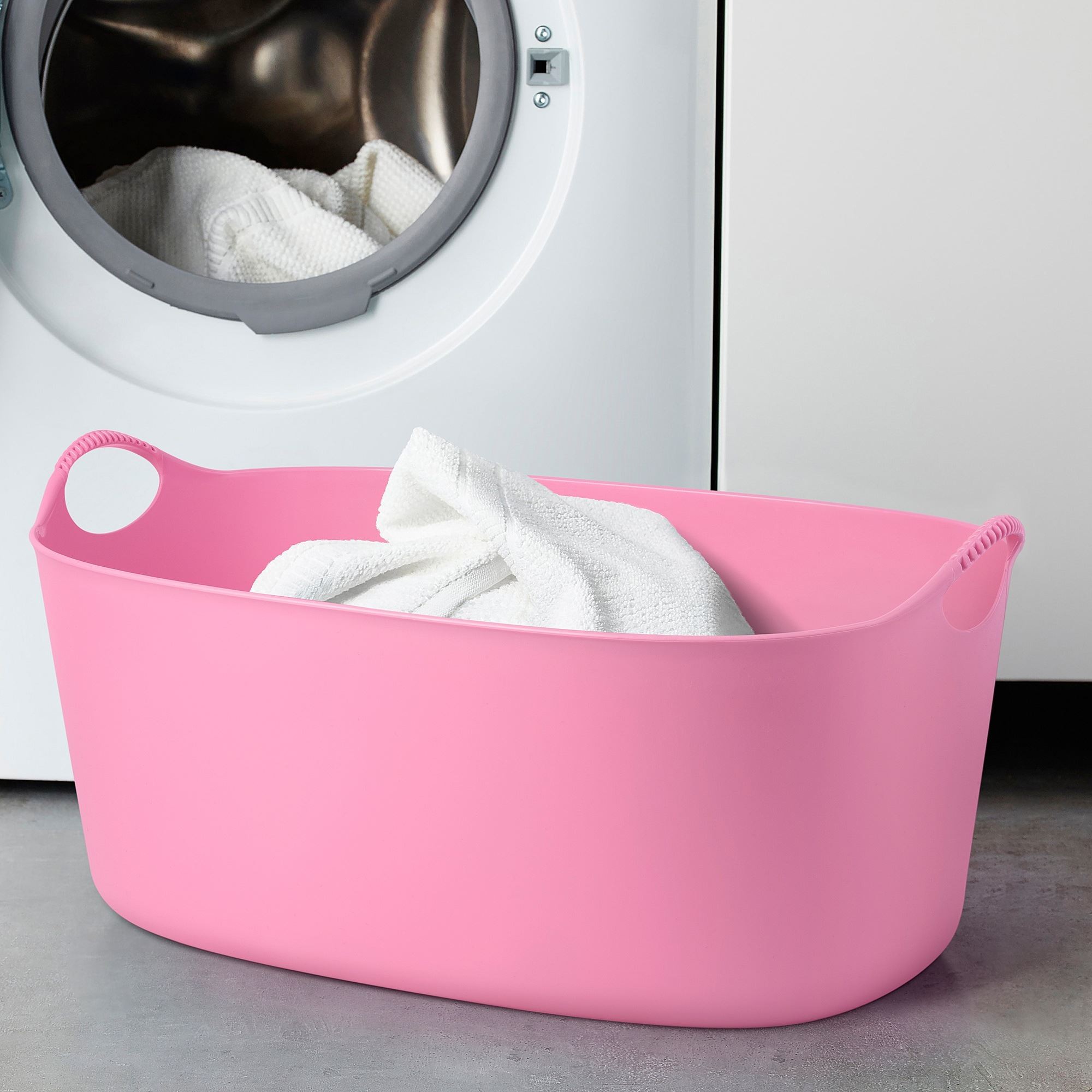 Çamaşır sepeti, pembe, 35 lt