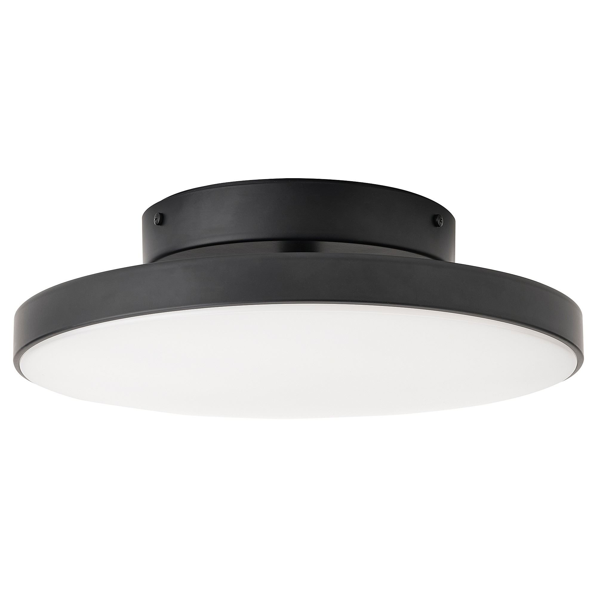 LED'li tavan lambası, mat siyah, 36 cm