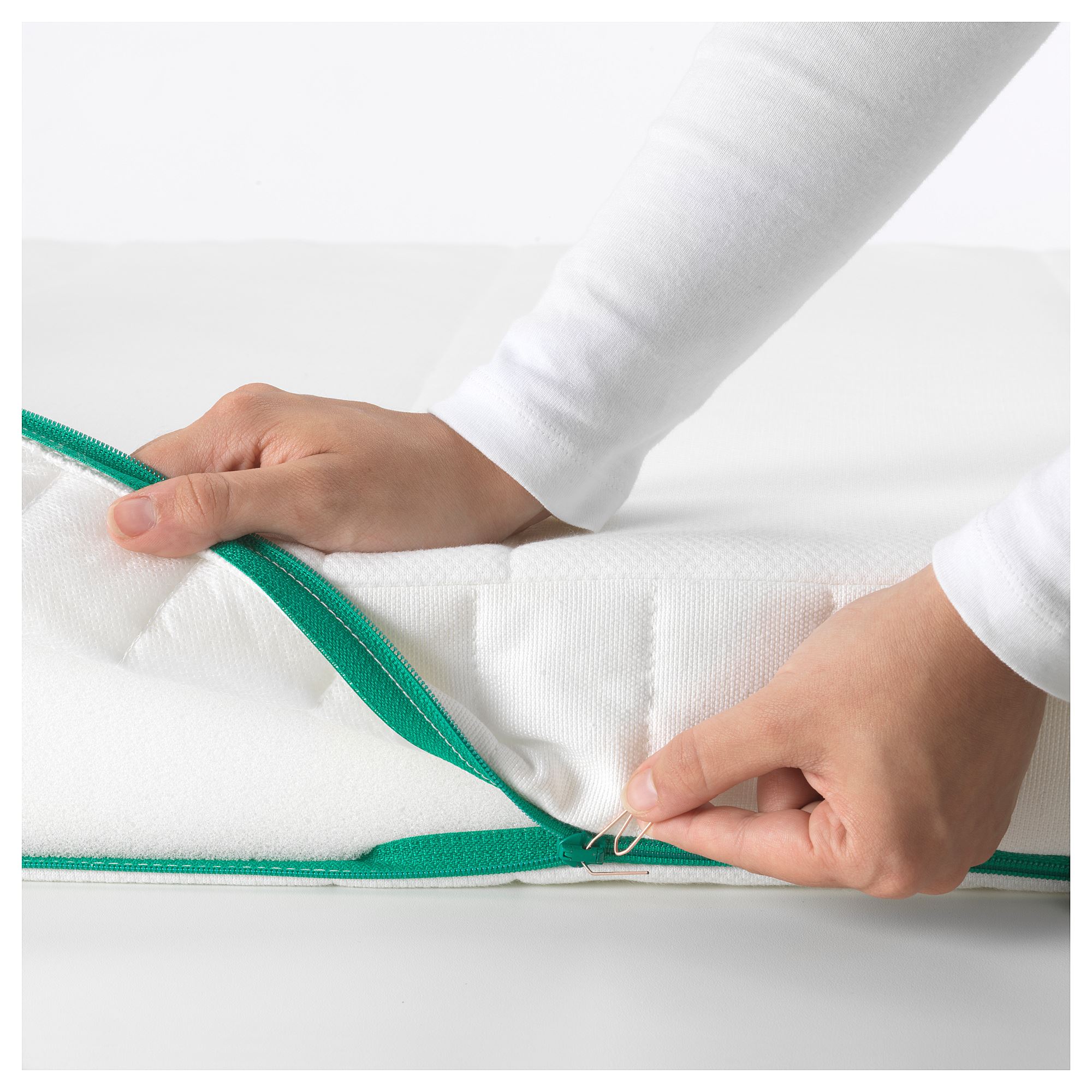 Uzayabilen çocuk yatağı, beyaz, 80x200 cm