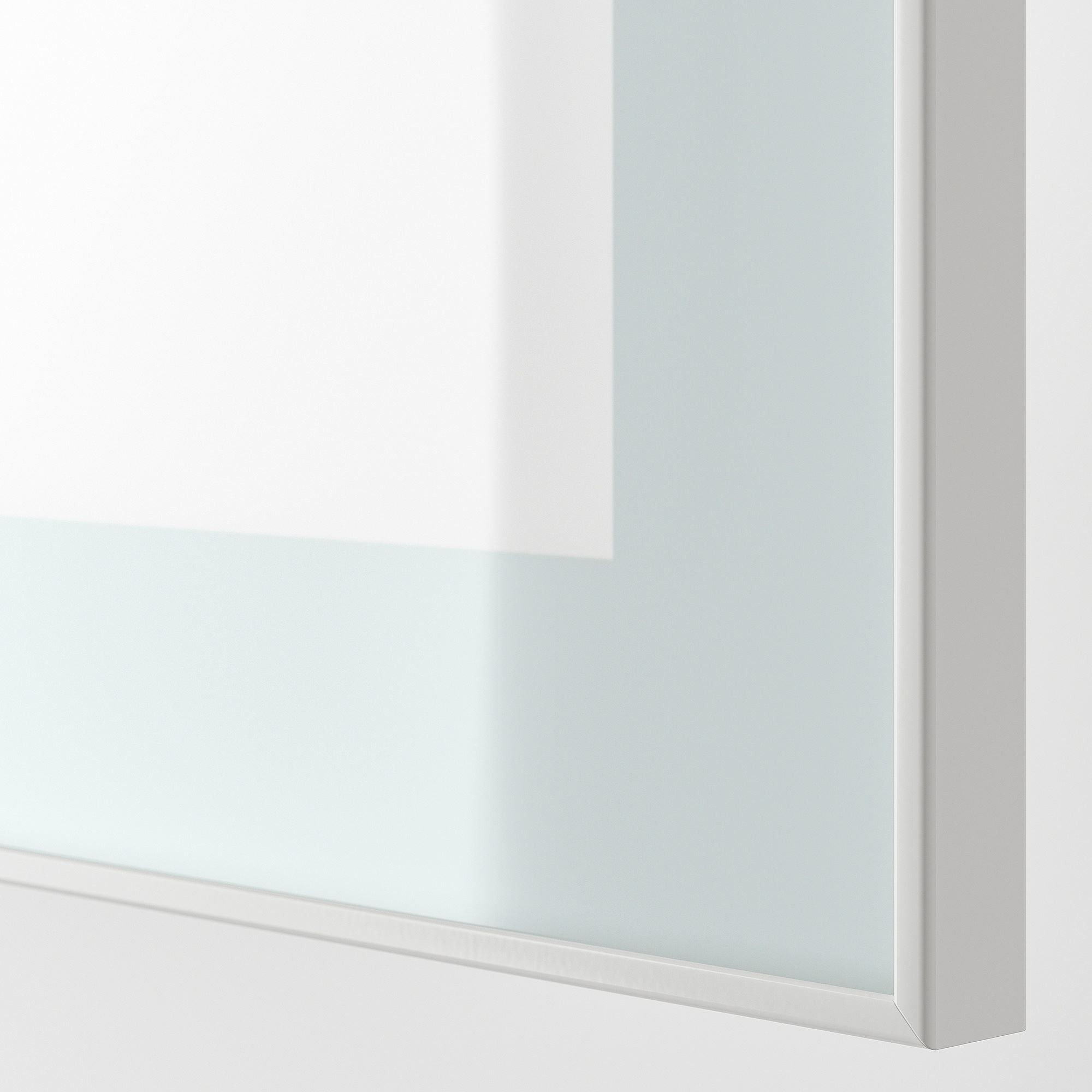 Dolap kombinasyonu, beyaz-parlak cila-bej, 120x42x193 cm, SELSVIKEN/GLASSVIK
