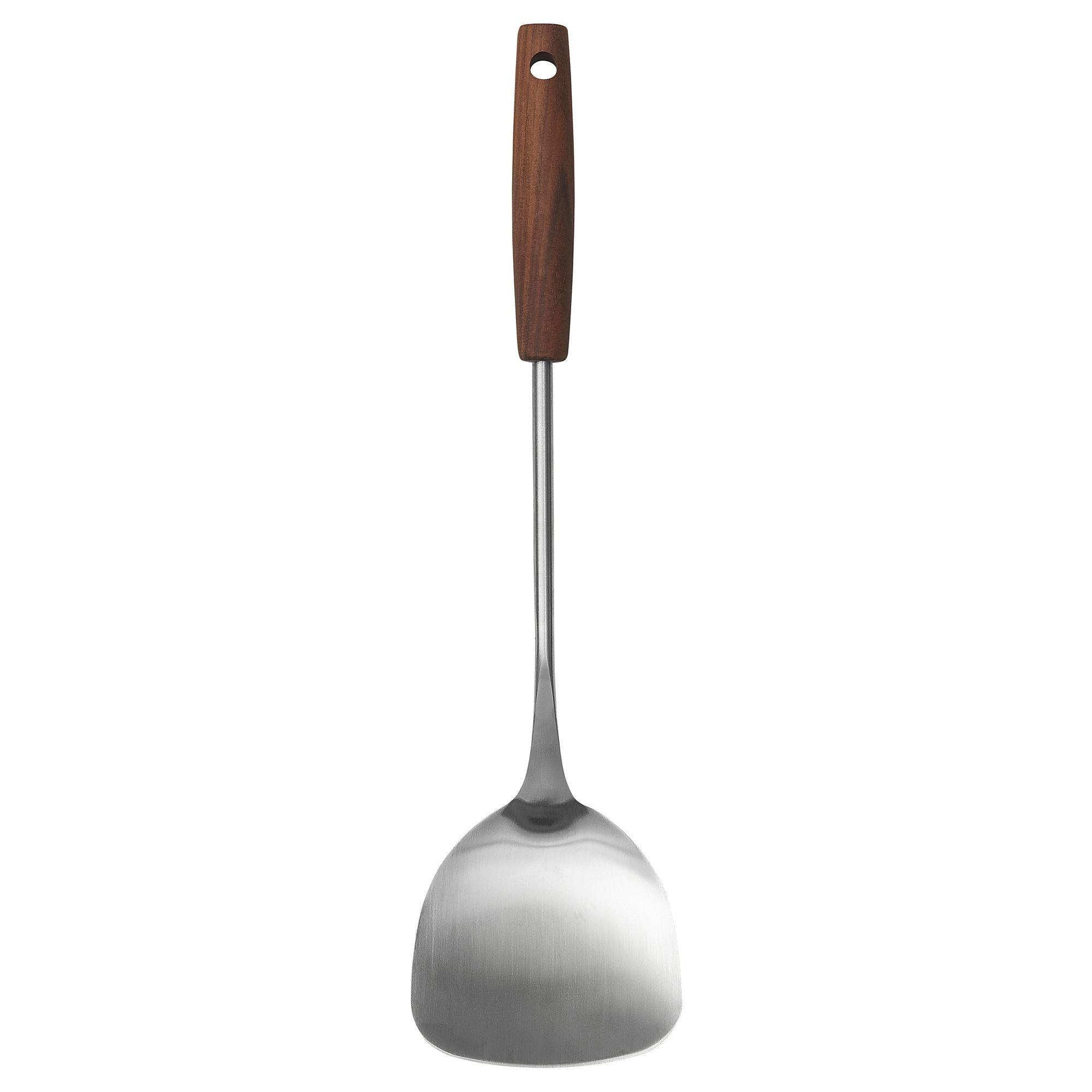 Spatula, paslanmaz çelik-ceviz, 37 cm