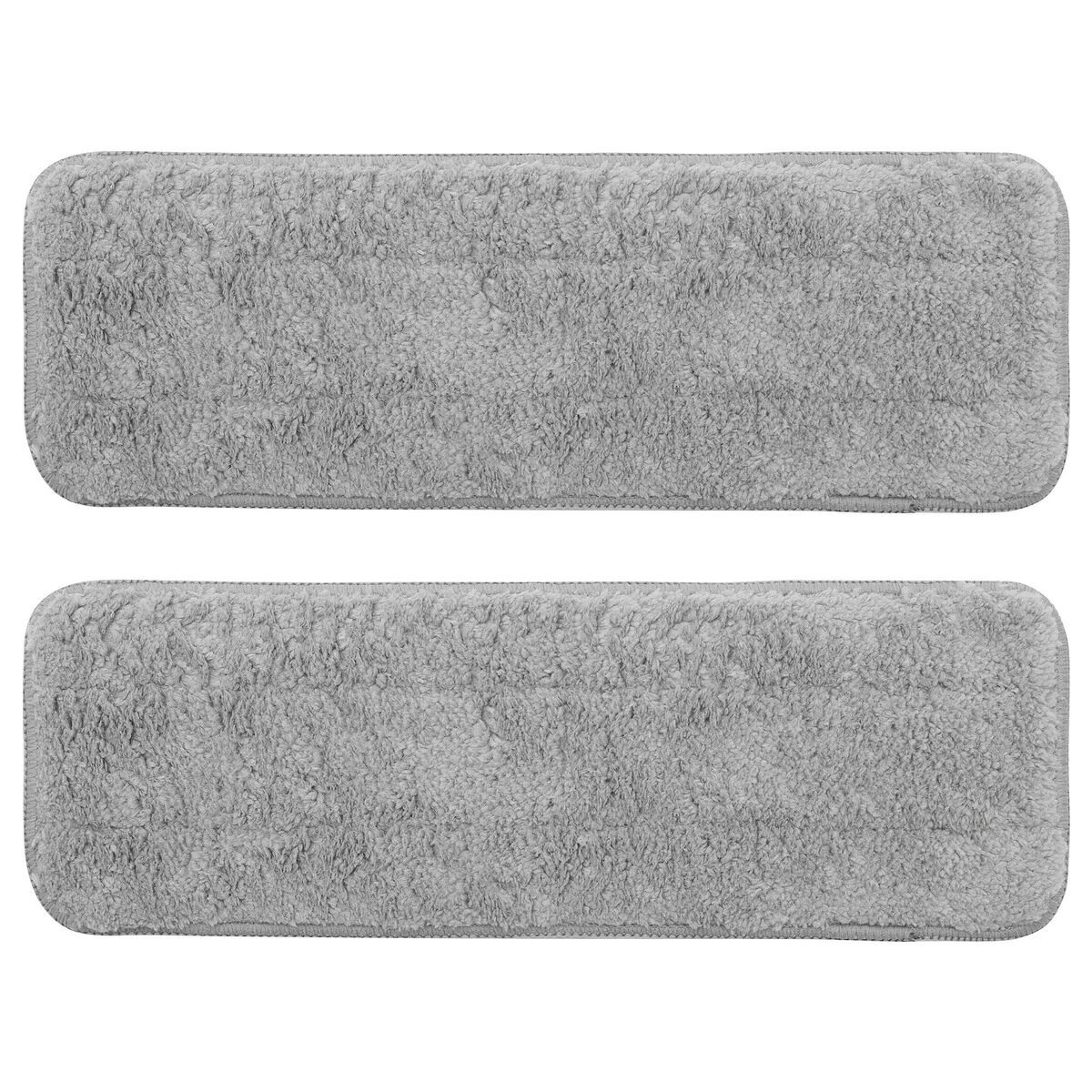 Düz mop için mikrofiber bez, gri, 10x29 cm, 2 adet