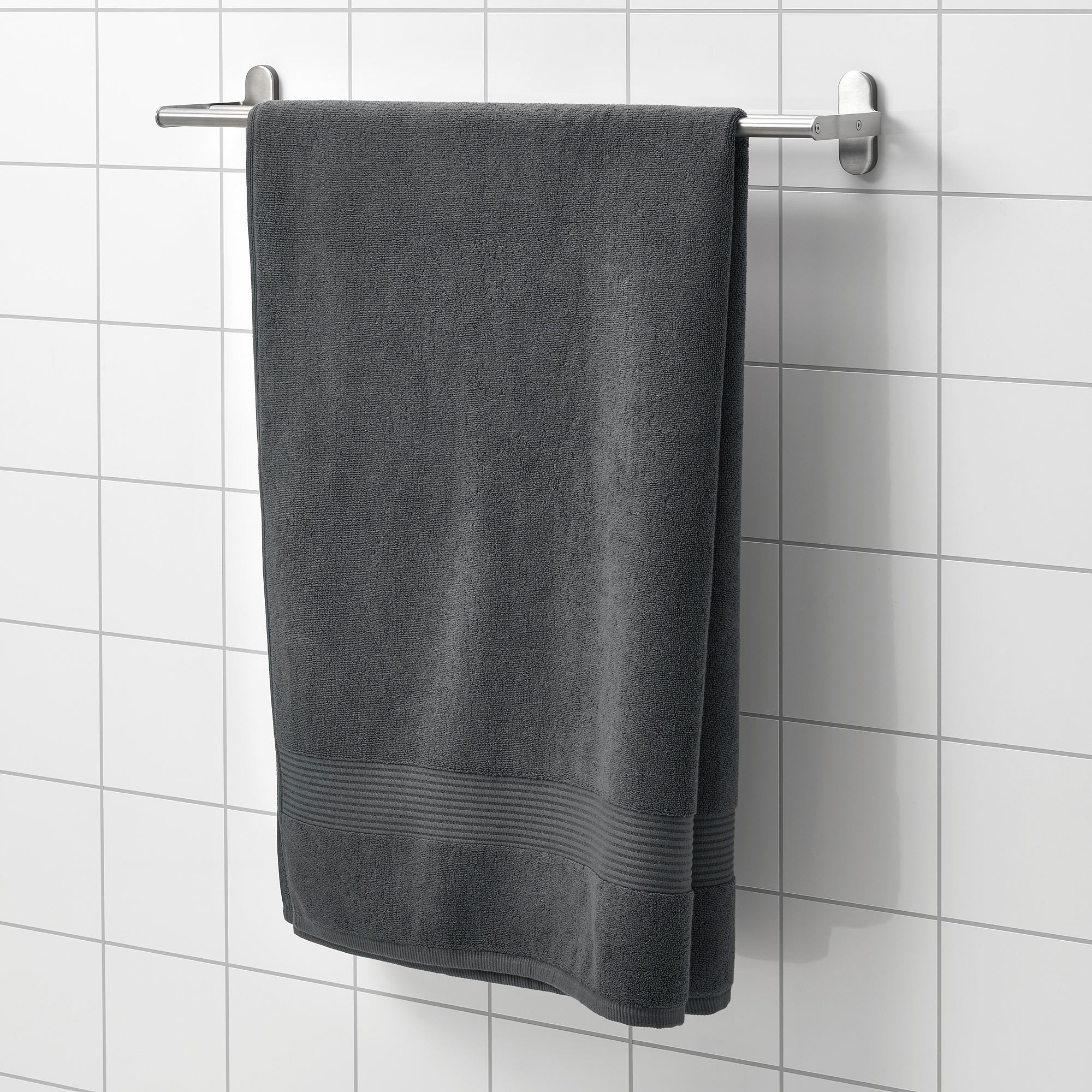 Banyo havlusu, koyu gri, 100x150 cm
