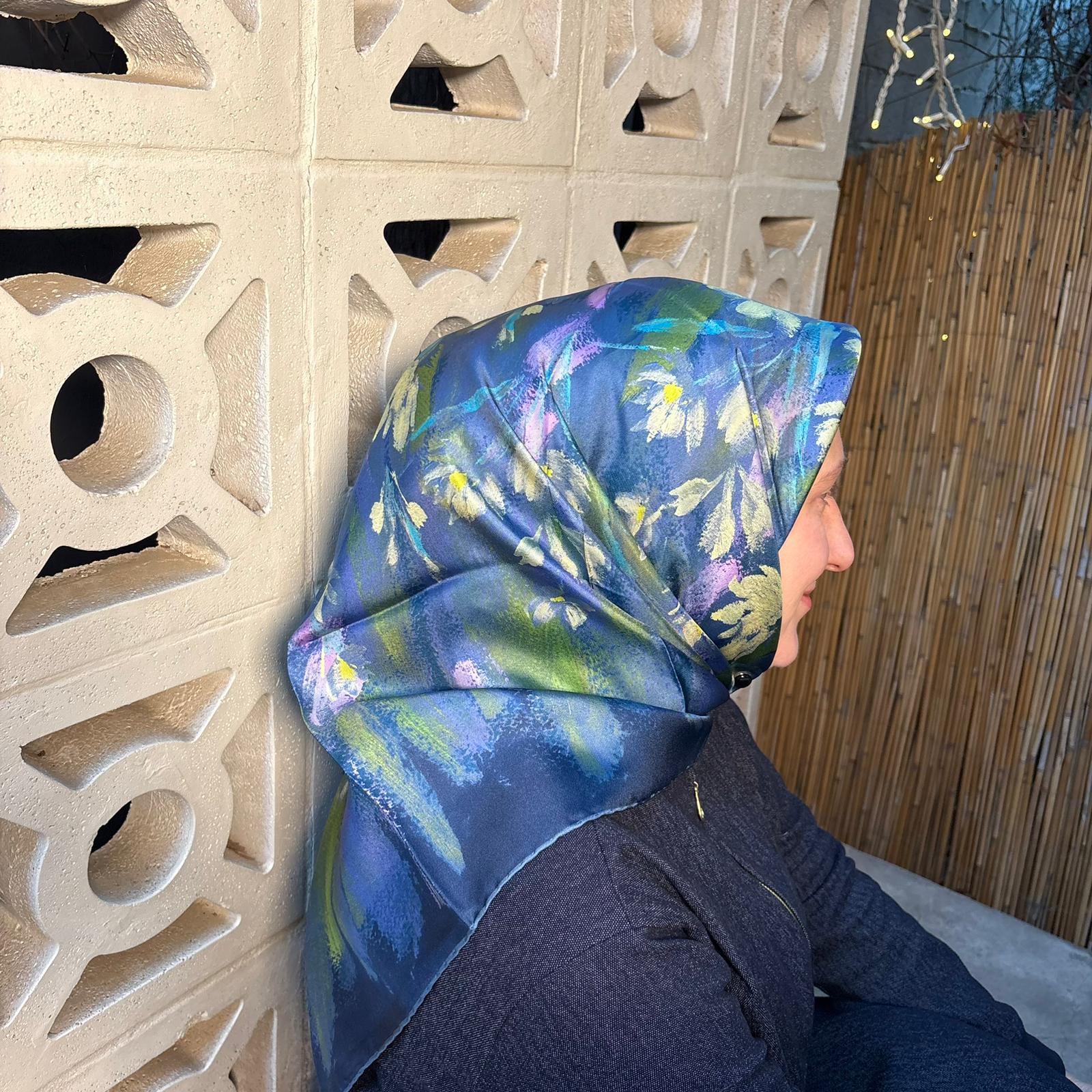 Belli 2025-2026 Sonbahar Kış Kreasyonu İpek Eşarp