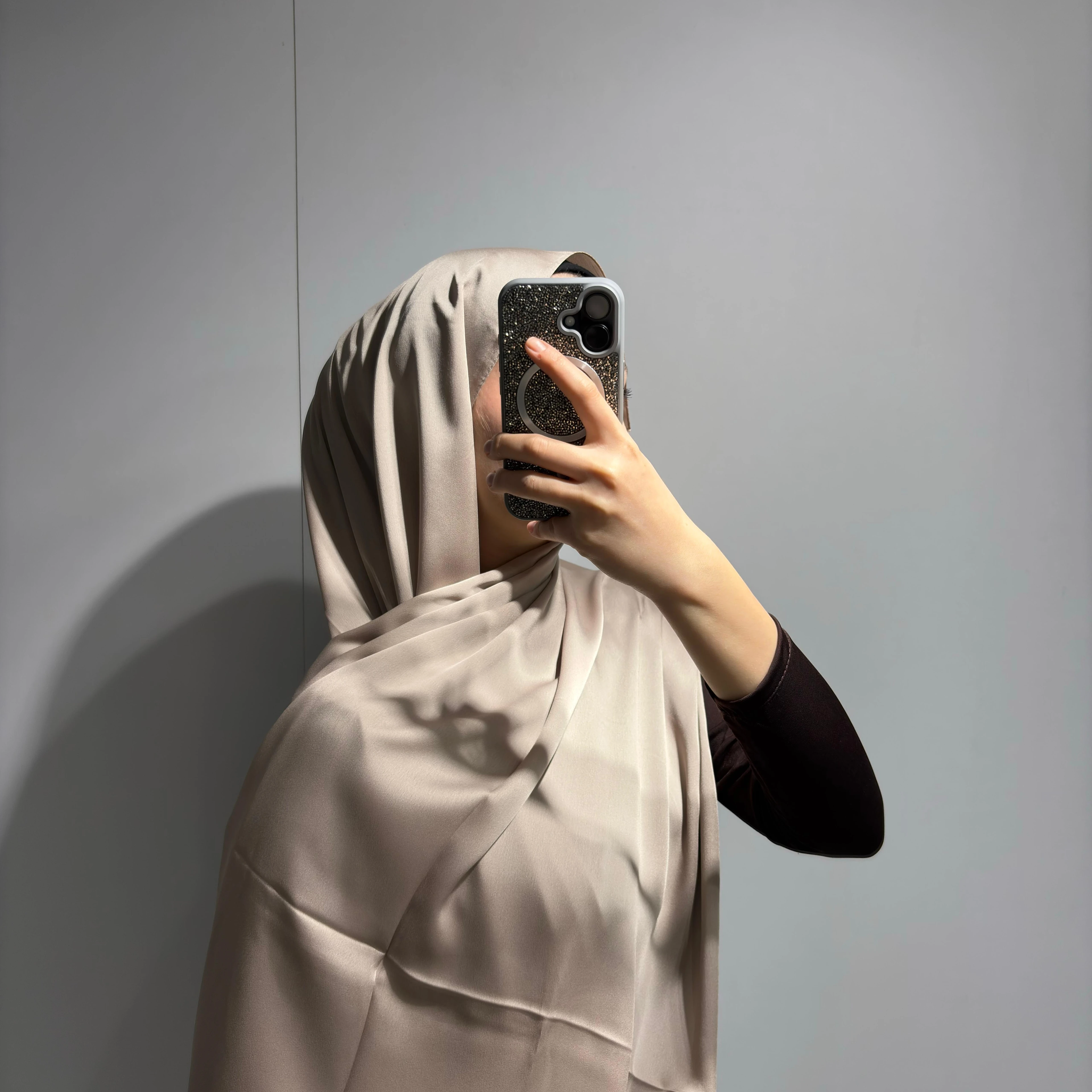 KC Kumlu İpek Şal - Bej-1