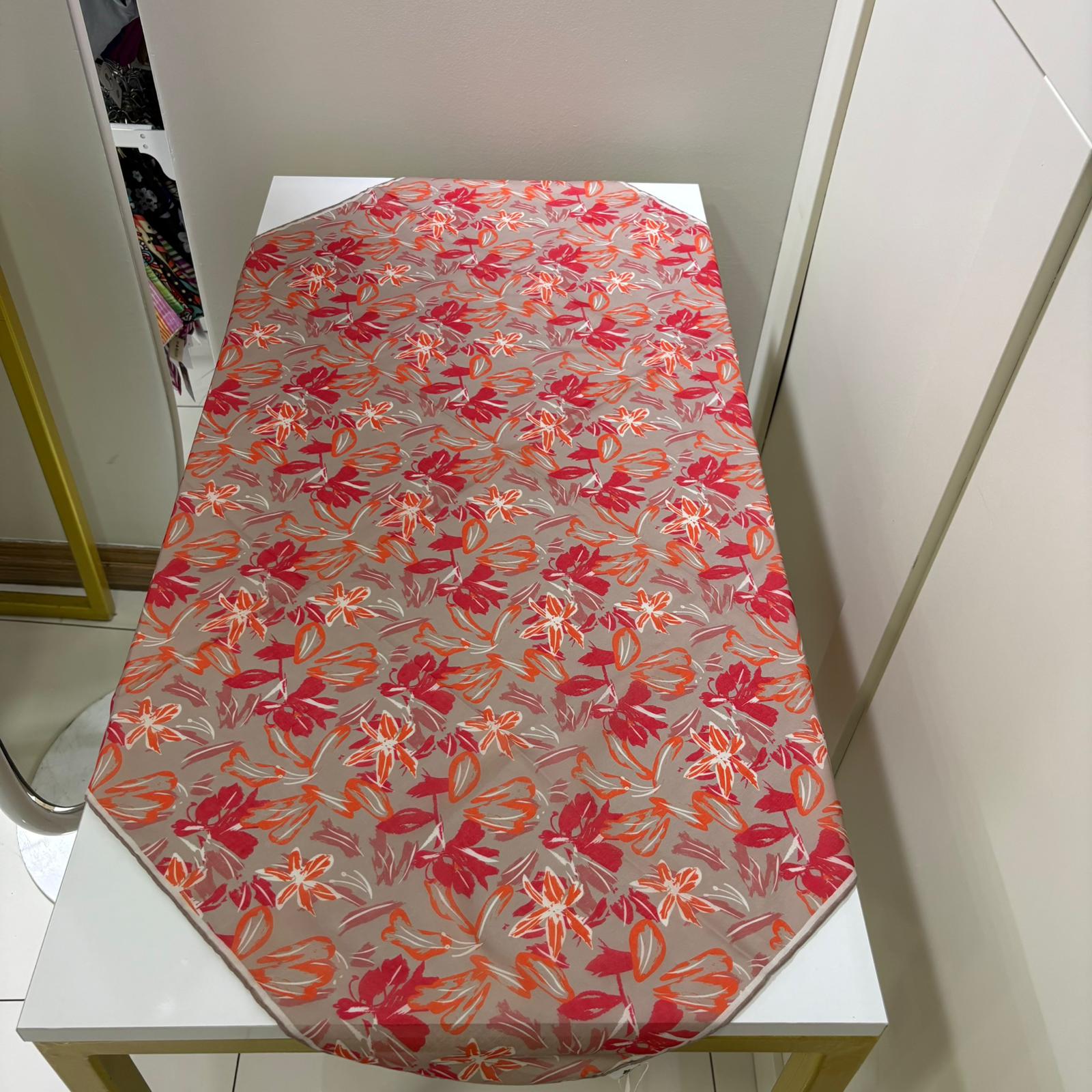 Silk Home Bahçe Rüyası - Vizon-Nar Çiçeği-Turuncu