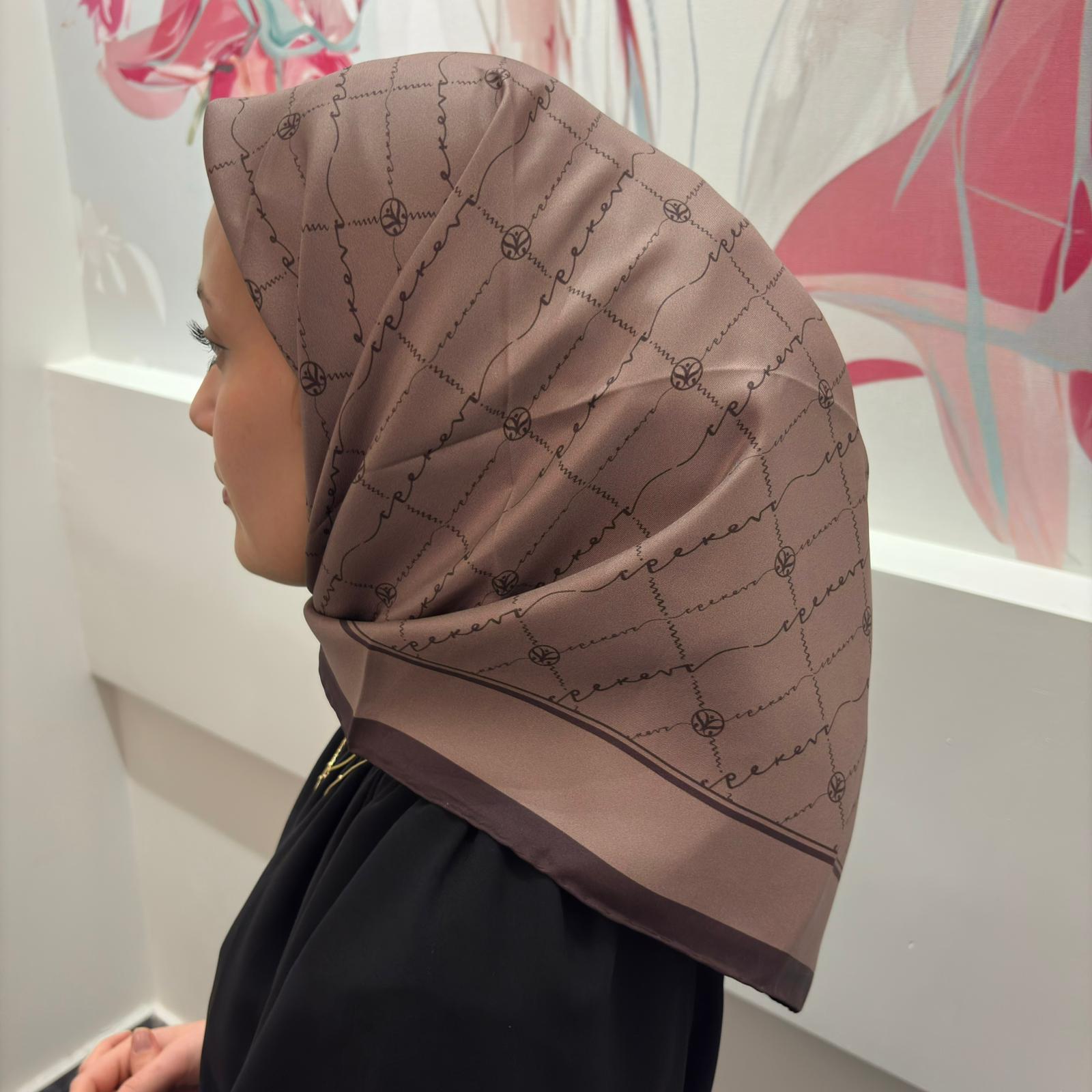 İpekevi İmza Model Eşarp 01141 PUSLU LEYLAK