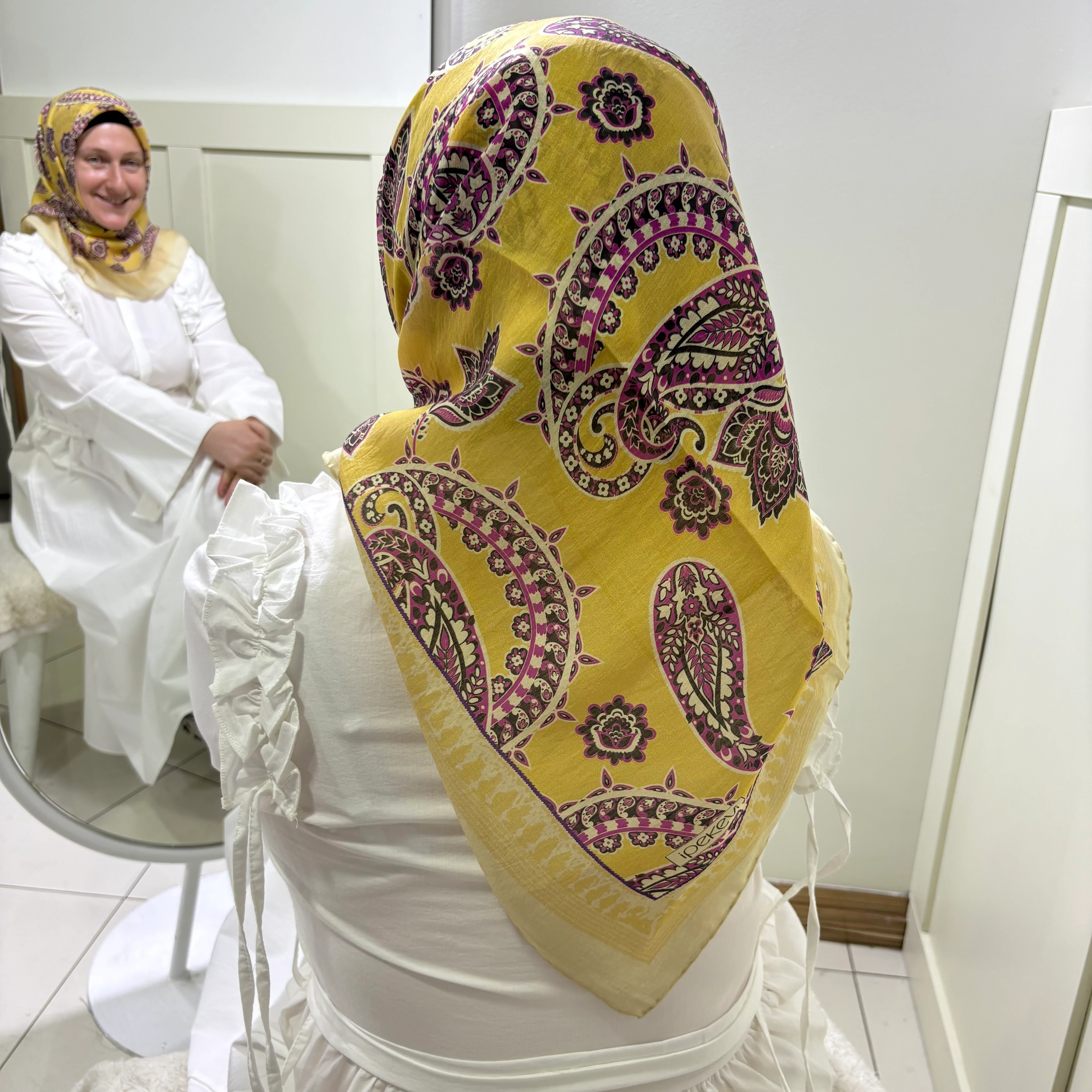 İpekevi Desenli Tensoft Eşarp 6