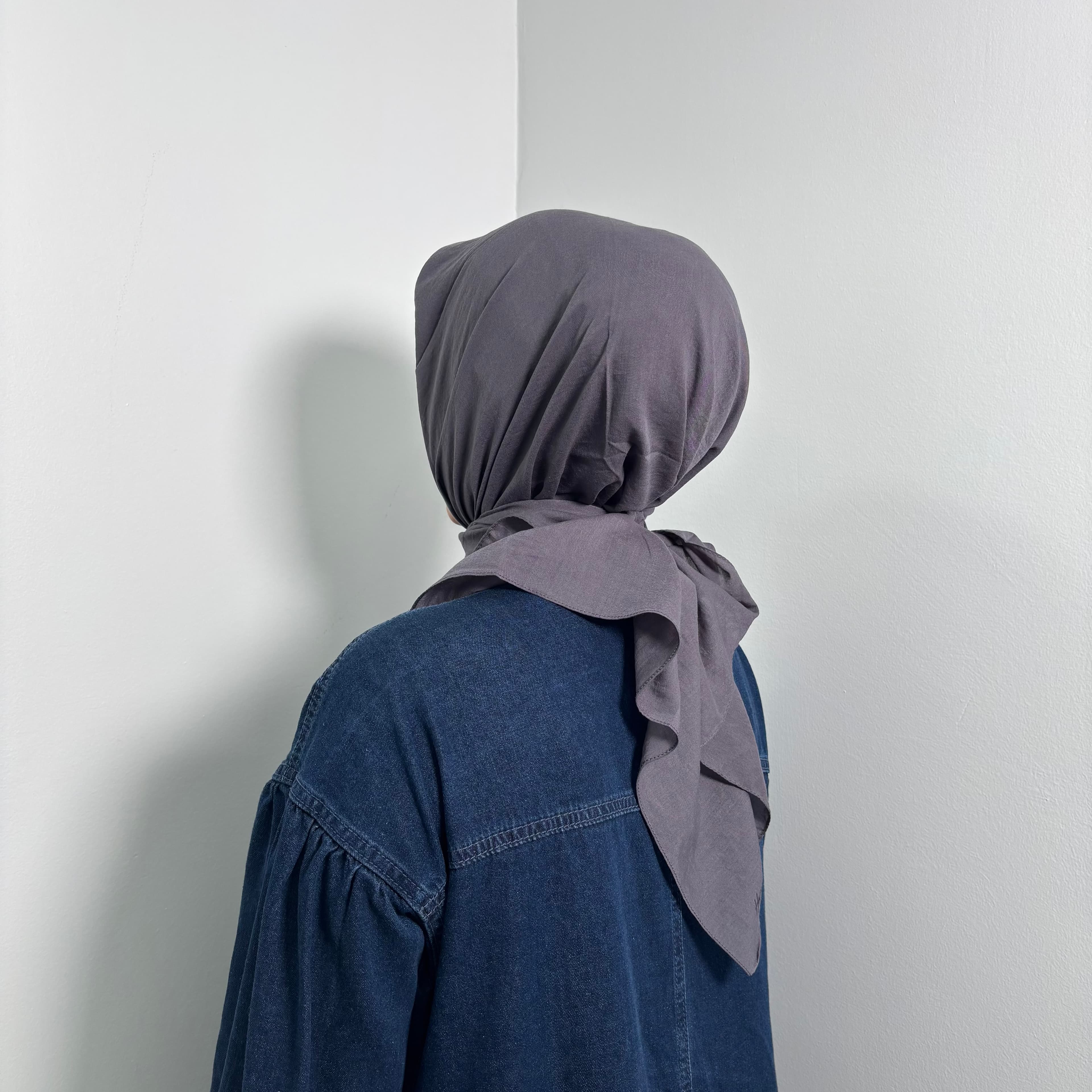 Soft Eşarp Asya Serisi - Koyu-Füme