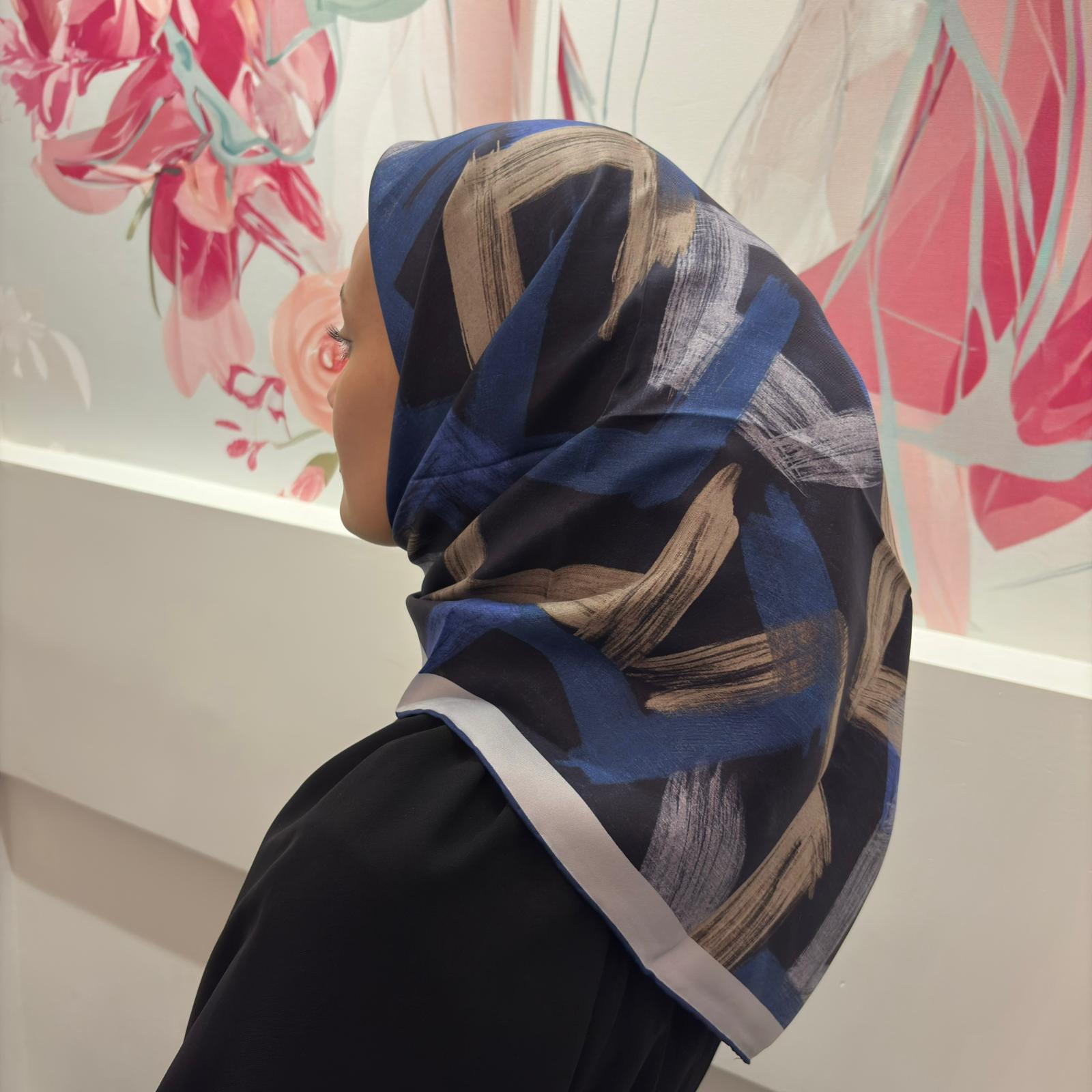 Armine 2025-2026 Sonbahar kış Kreasyonu İpek EşarpB 9413D (T)