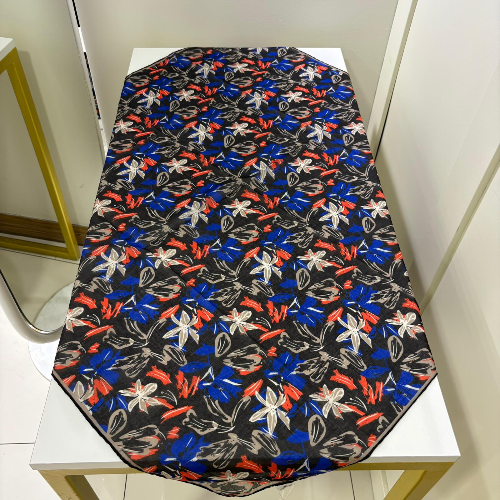 Silk Home Bahçe Rüyası - Siyah-Vizon-Saks Mavisi