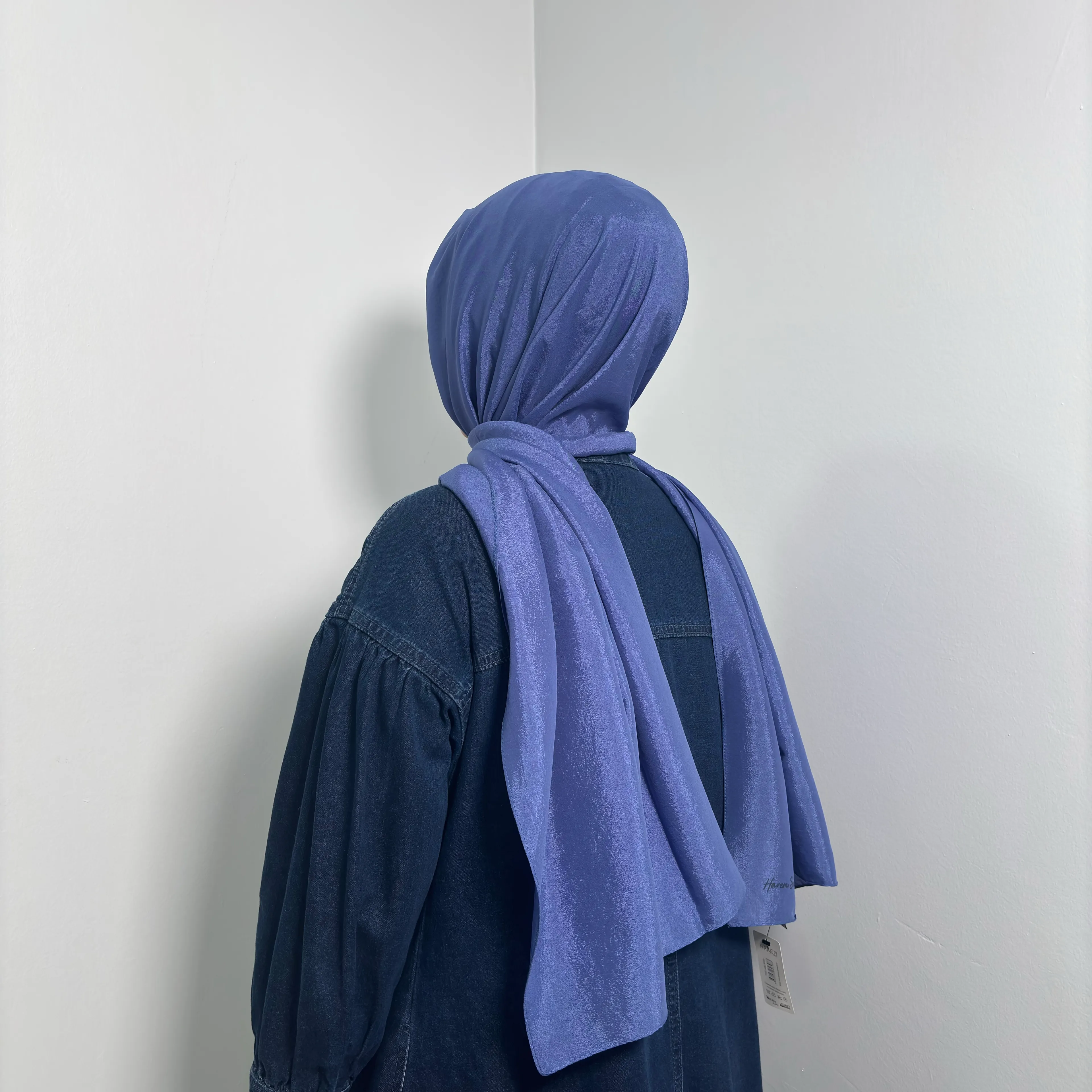 HAREM BRİSA ŞAL - Koyu İndigo-