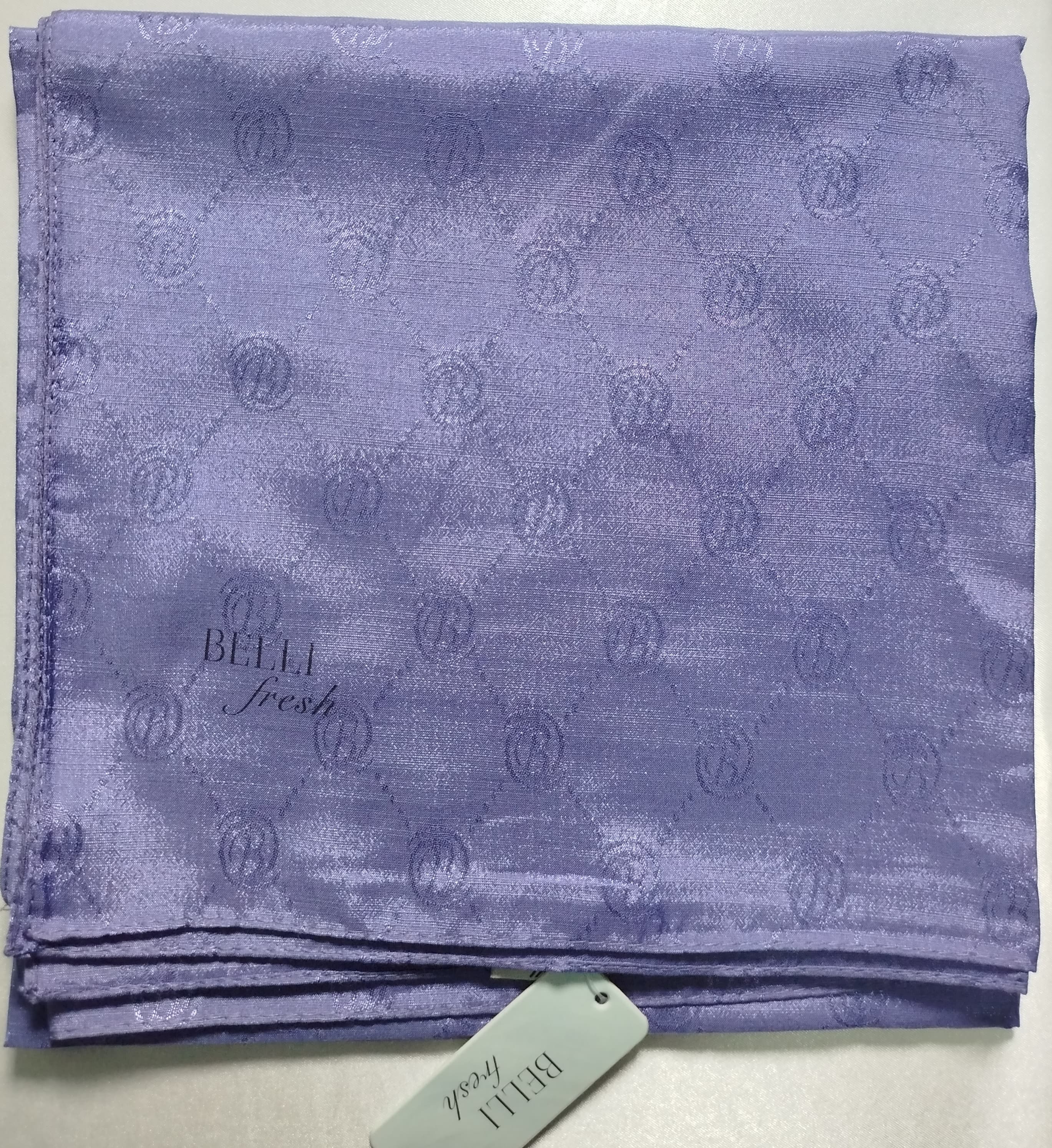 BELLİ FRESH MONOGRAM EŞARP - Mor