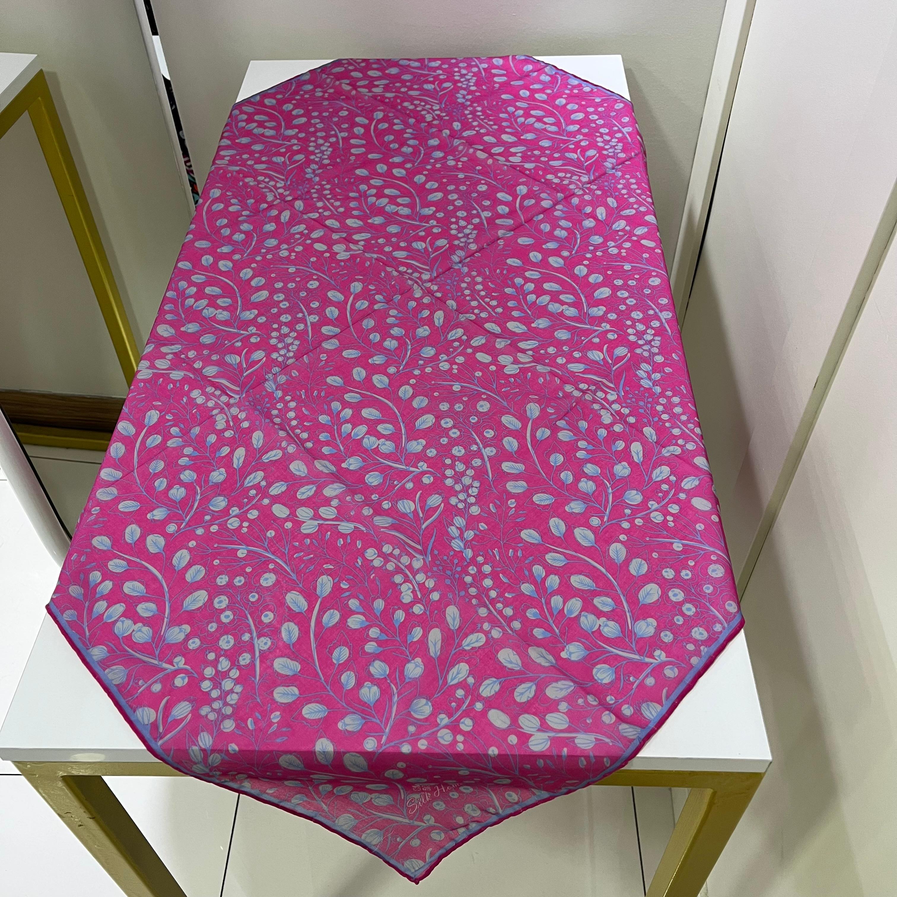 Silk Home Narin Dallar - Fuşya Pembe-Taş