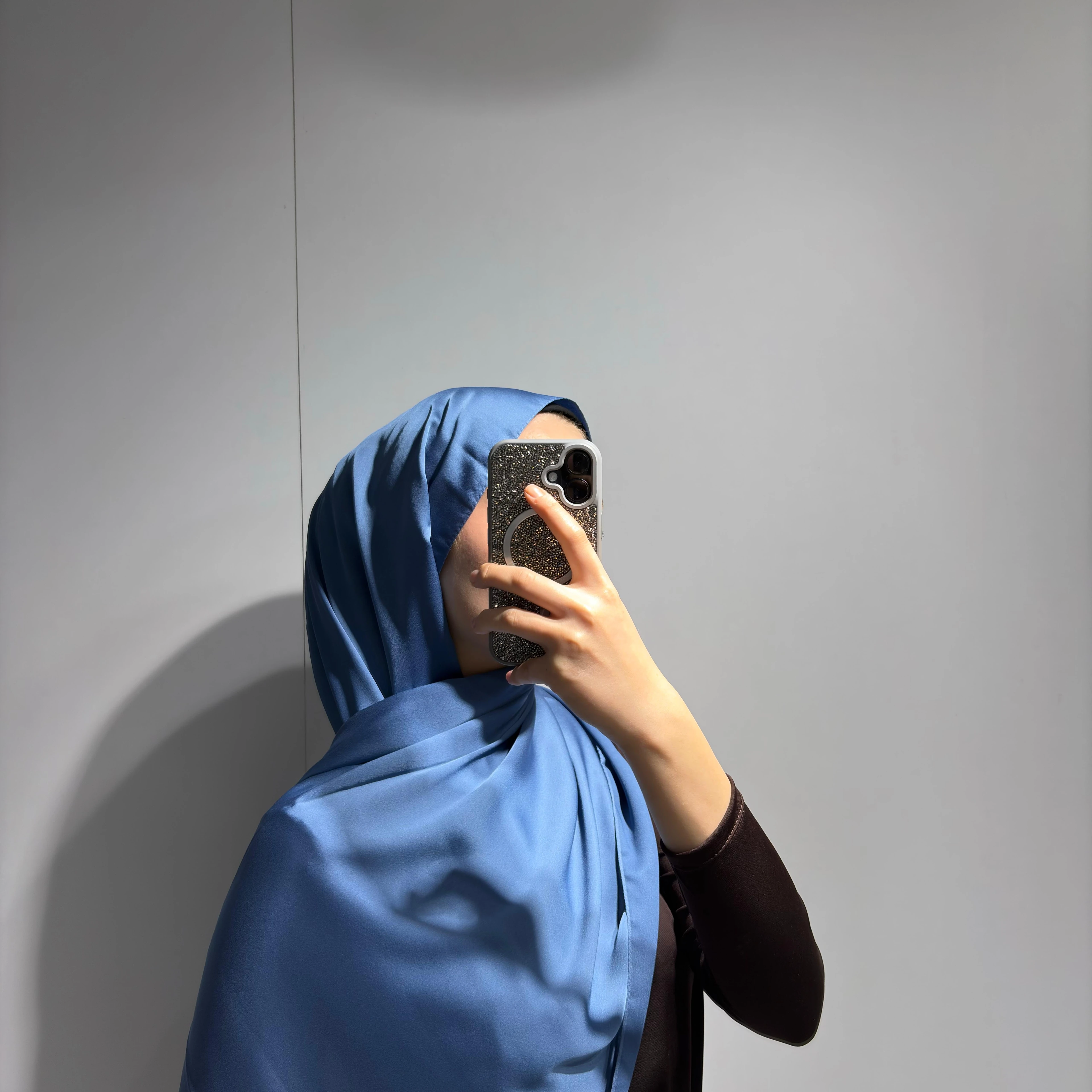 KC Kumlu İpek Şal - Mavi