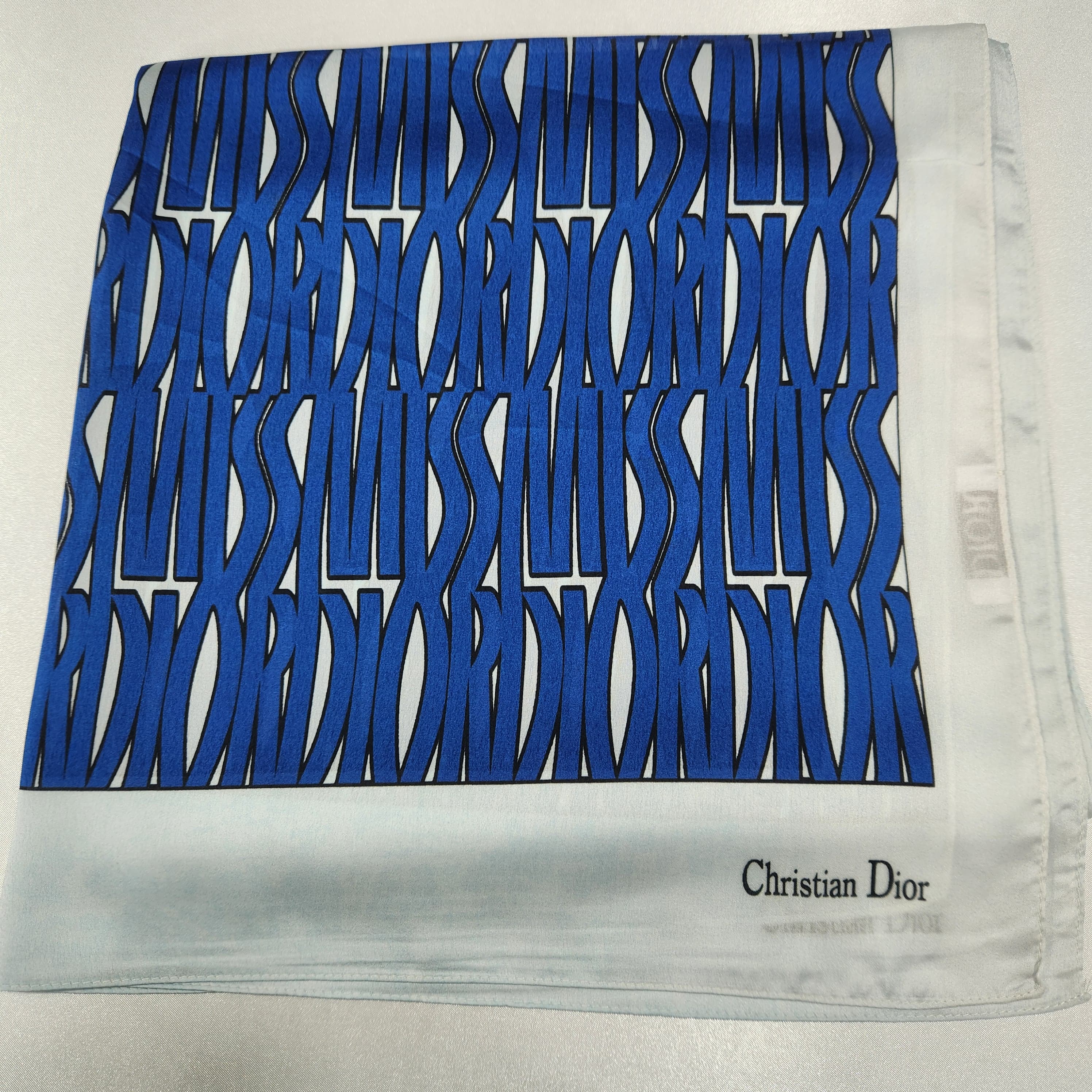 İthal Vual İpek Şal Monogram Desen