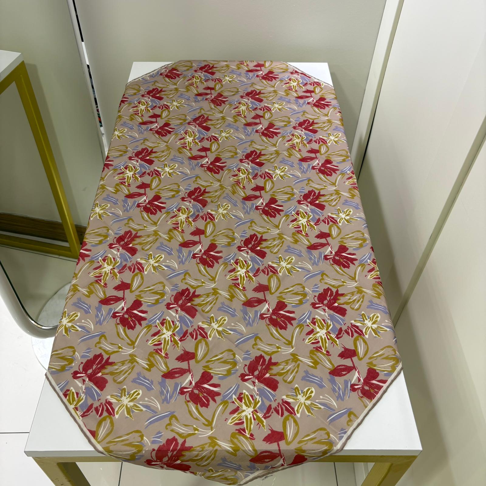 Silk Home Bahçe Rüyası - Vizon-Bordo