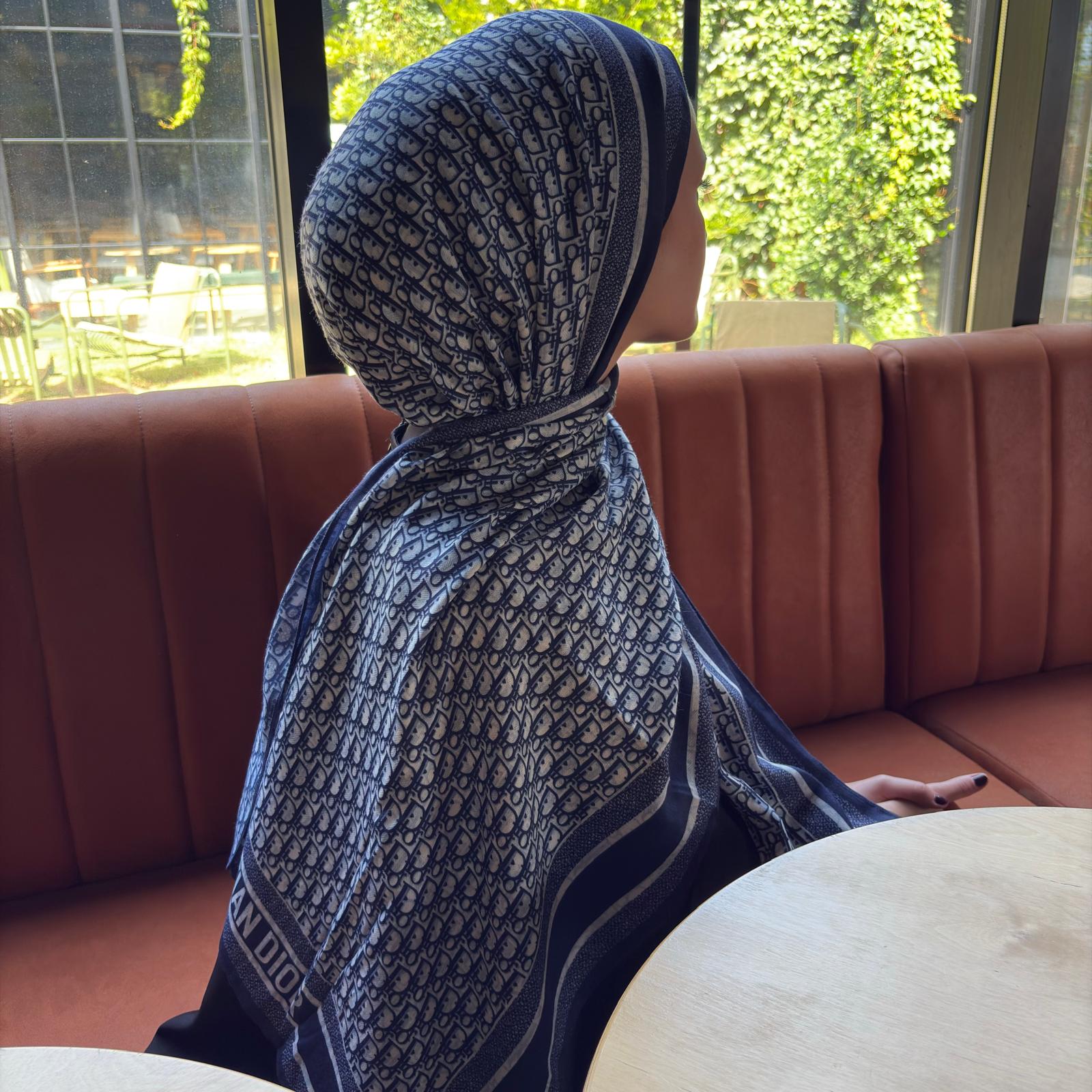 D Desen ithal Pamuk ipek şal