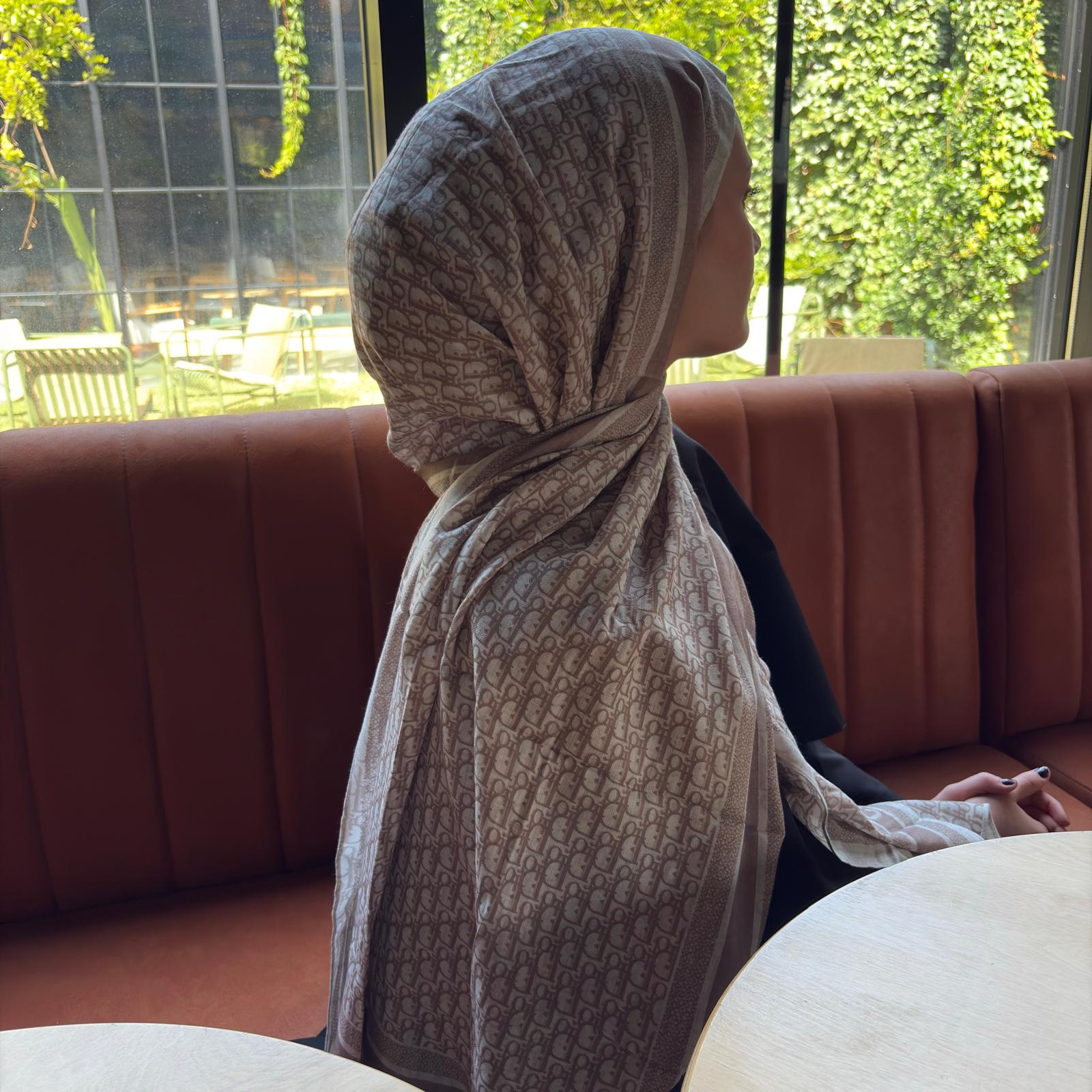 D Desen ithal Pamuk ipek şal