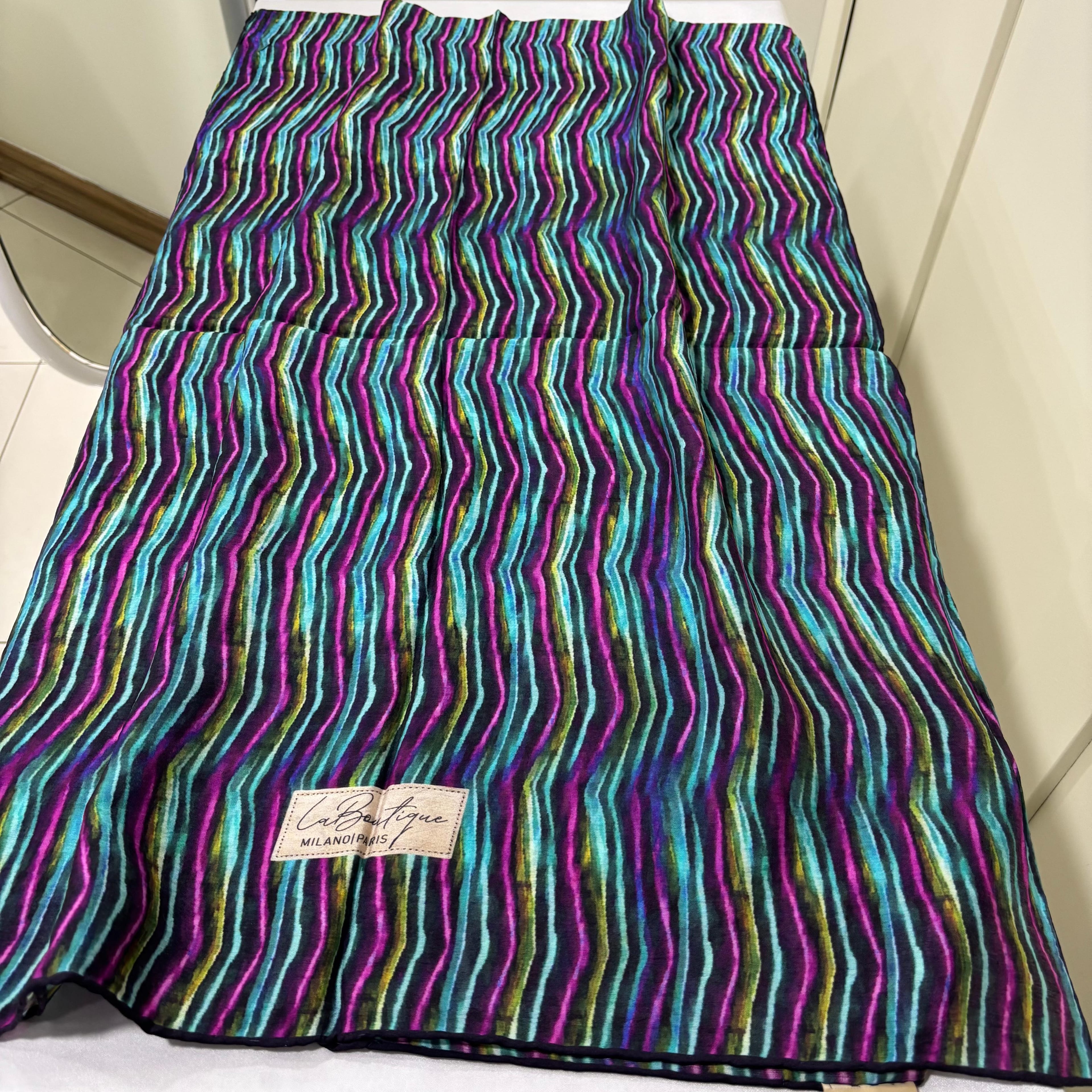 La Boutique Desenli Güz / Yaz Esintisi Şal 2314 - 06