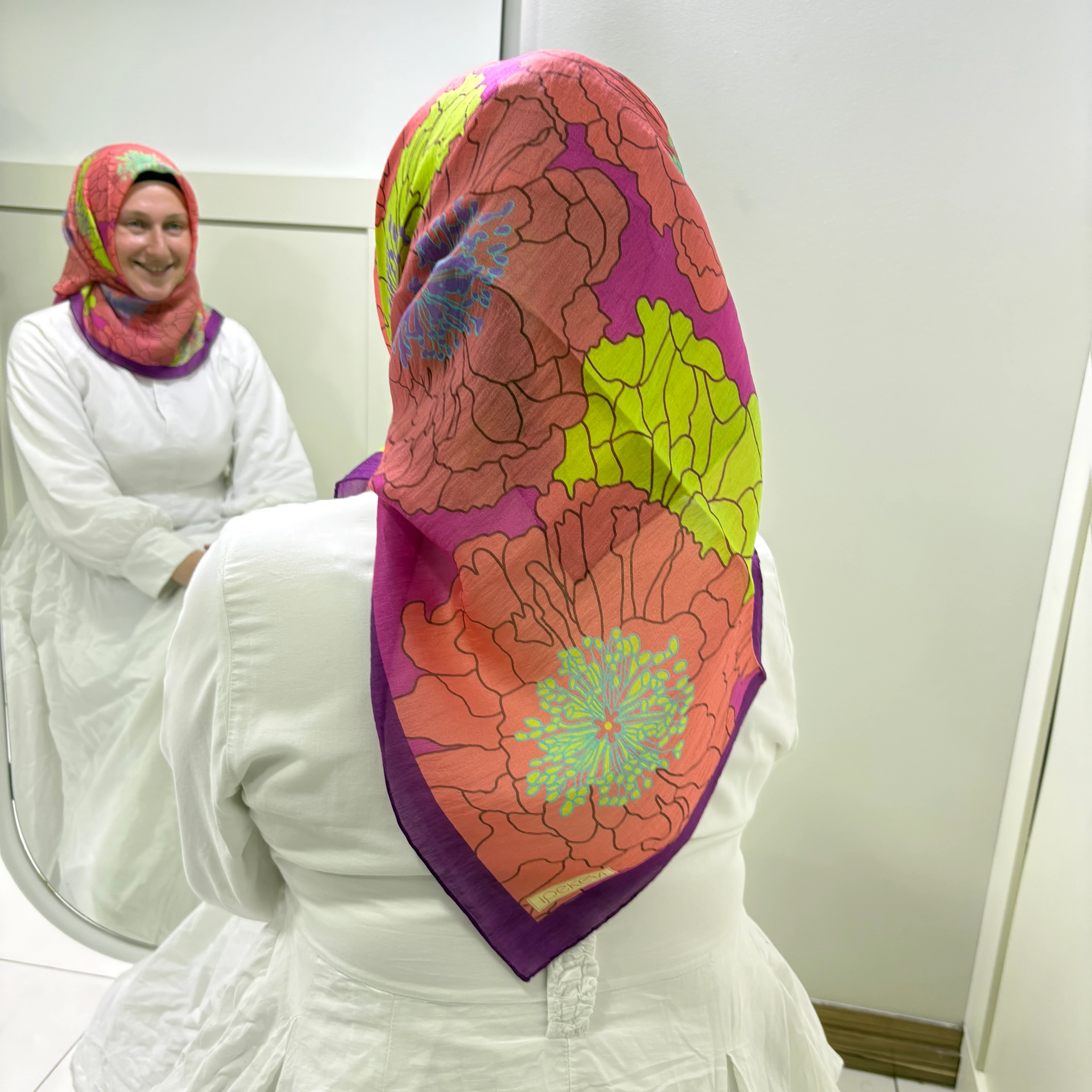 İpekevi Desenli Tensoft Eşarp 4