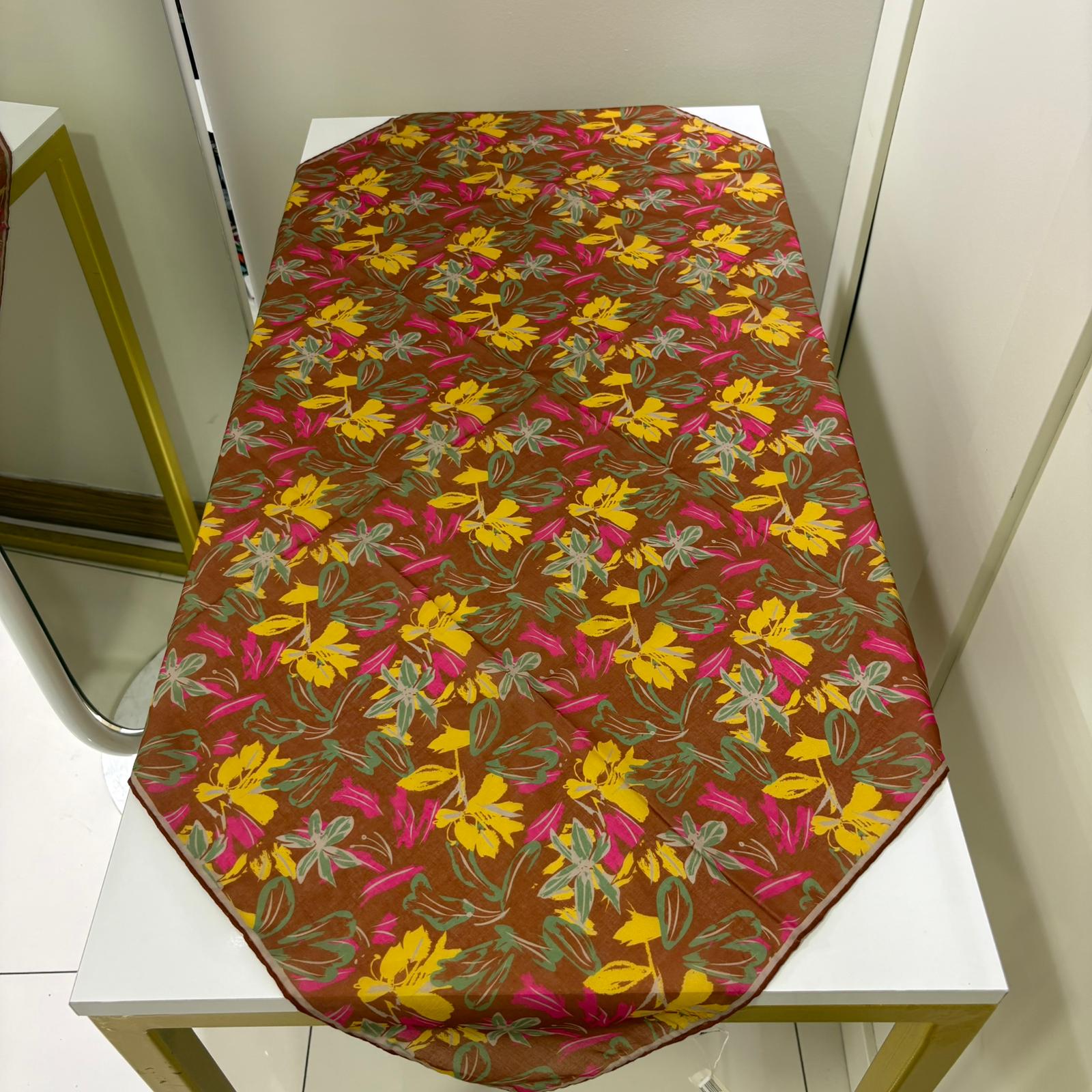 Silk Home Bahçe Rüyası - Kahverengi-Sarı