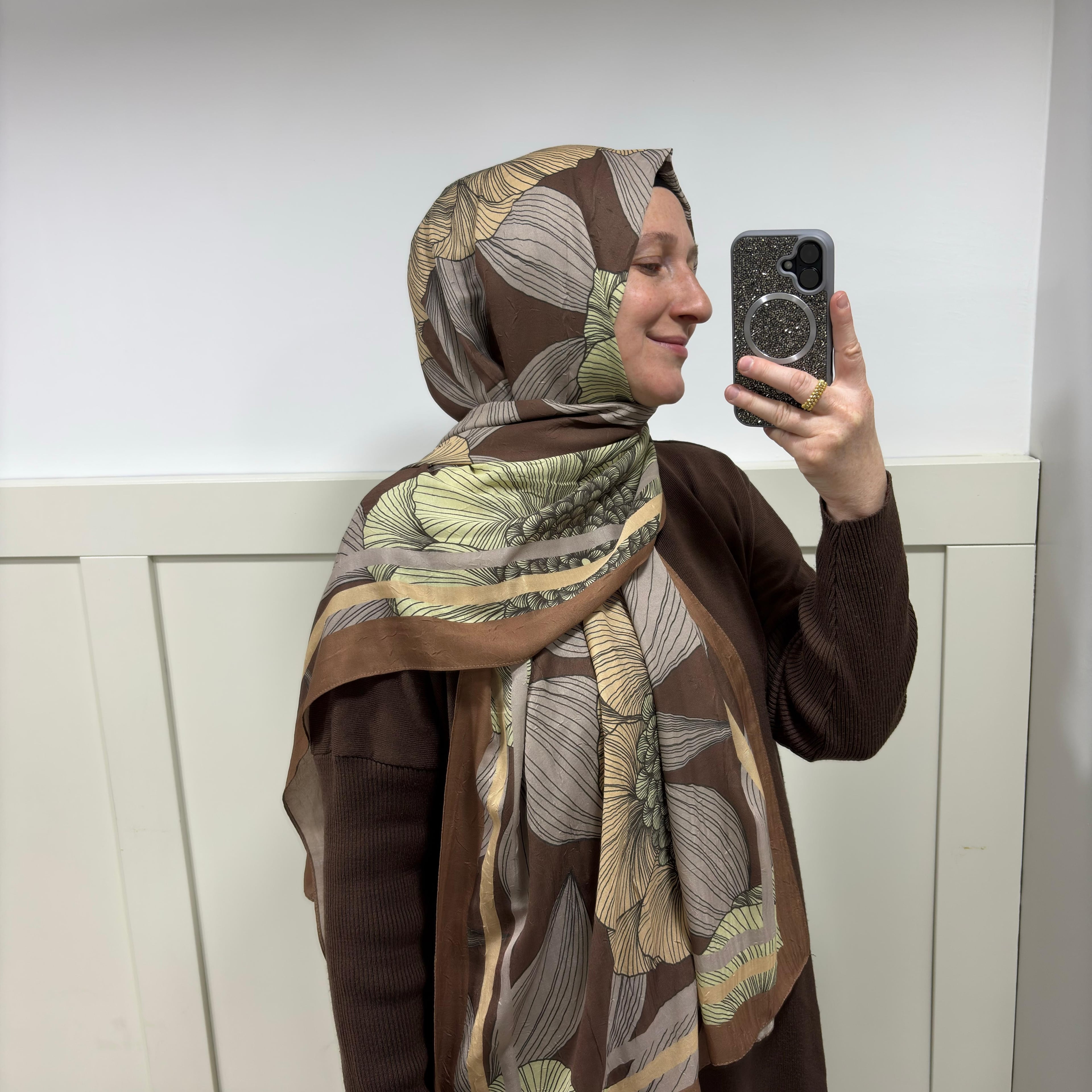 Modakaşmir Sonbahar Esintisi Bambu Şal