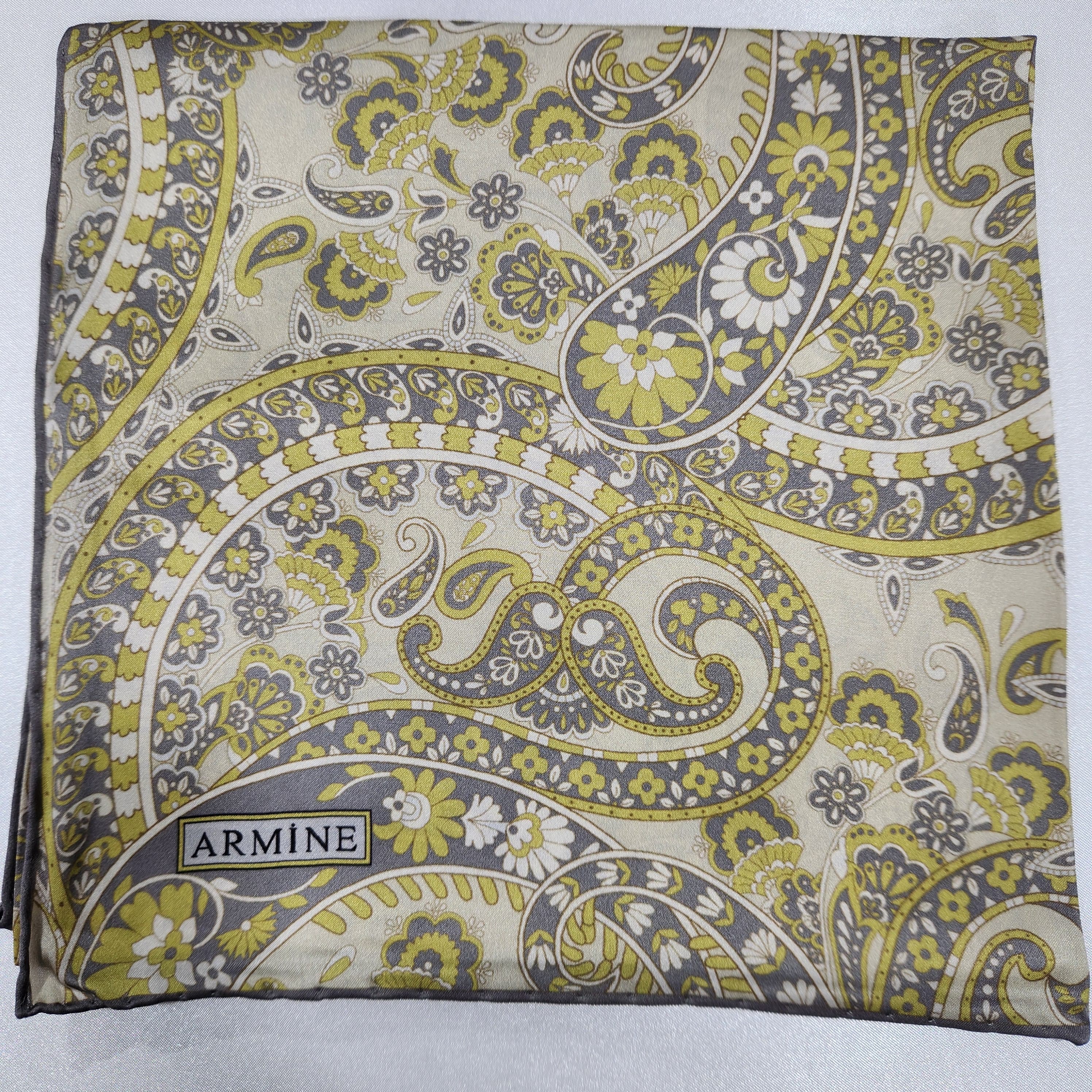 Etnik Desenli İpek Eşarp