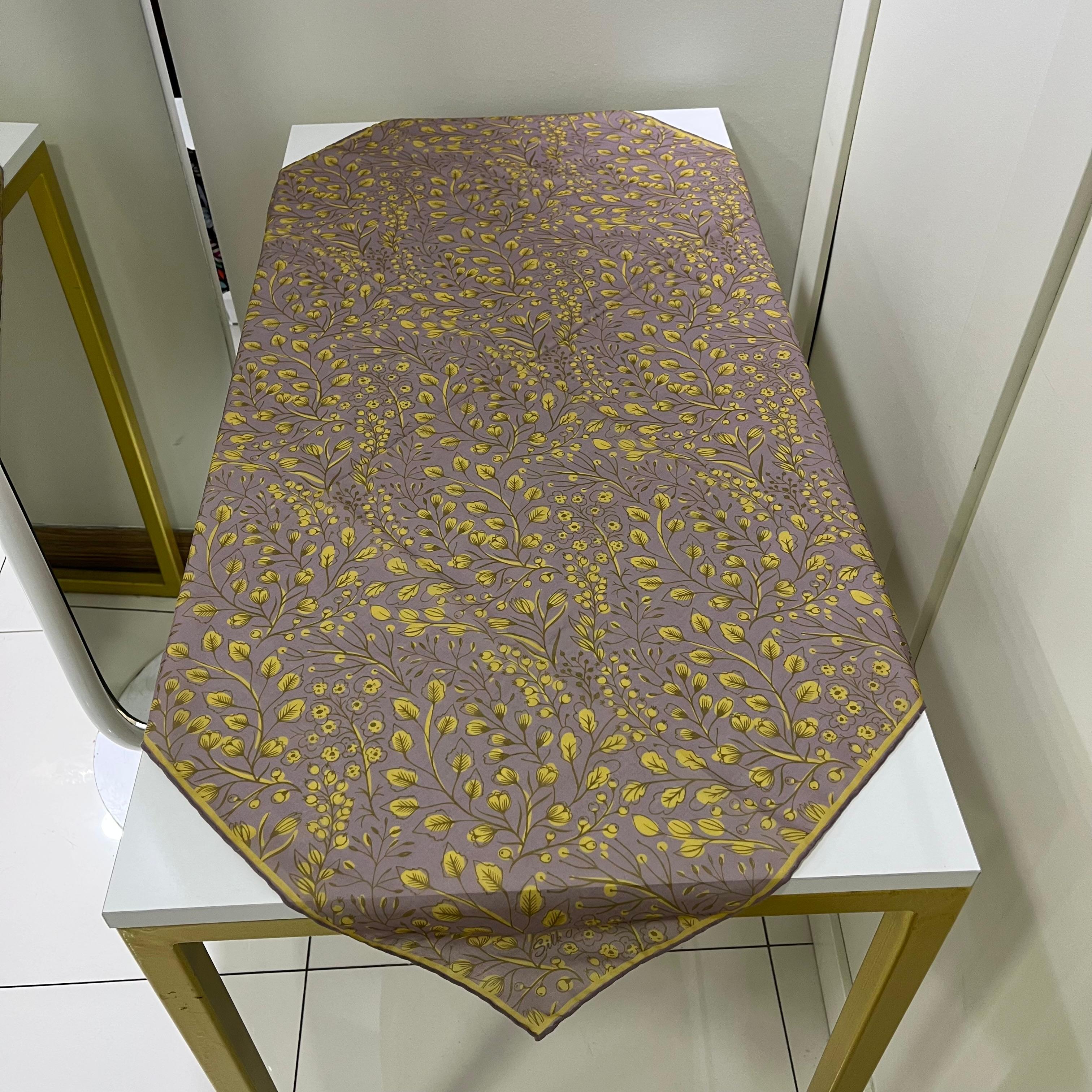 Silk Home Narin Dallar - Yağ Yeşili-Vizon