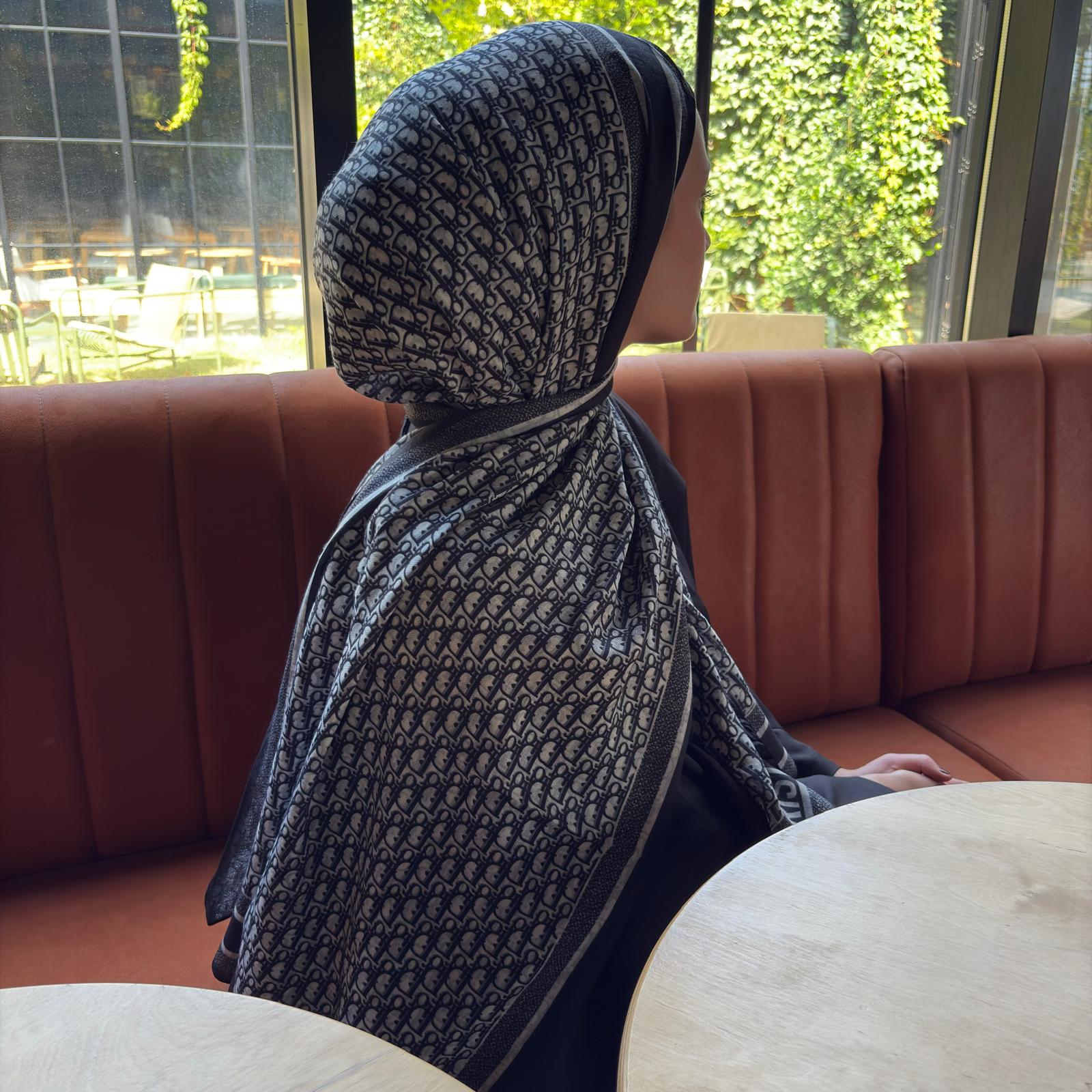 D Desen ithal Pamuk ipek şal