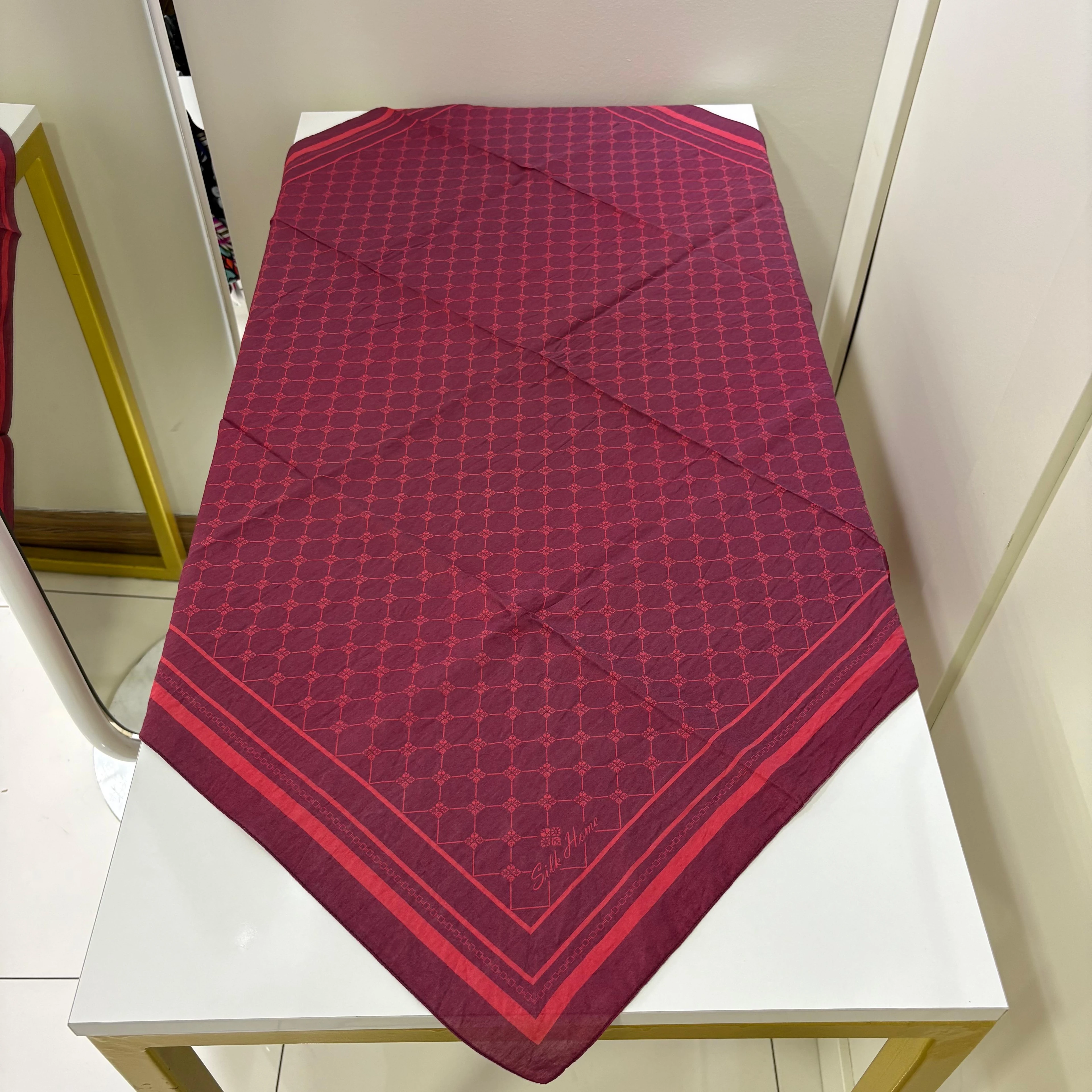 Silk Home Olinda Eşarp - Fuşya Moru-Nar Çiçeği