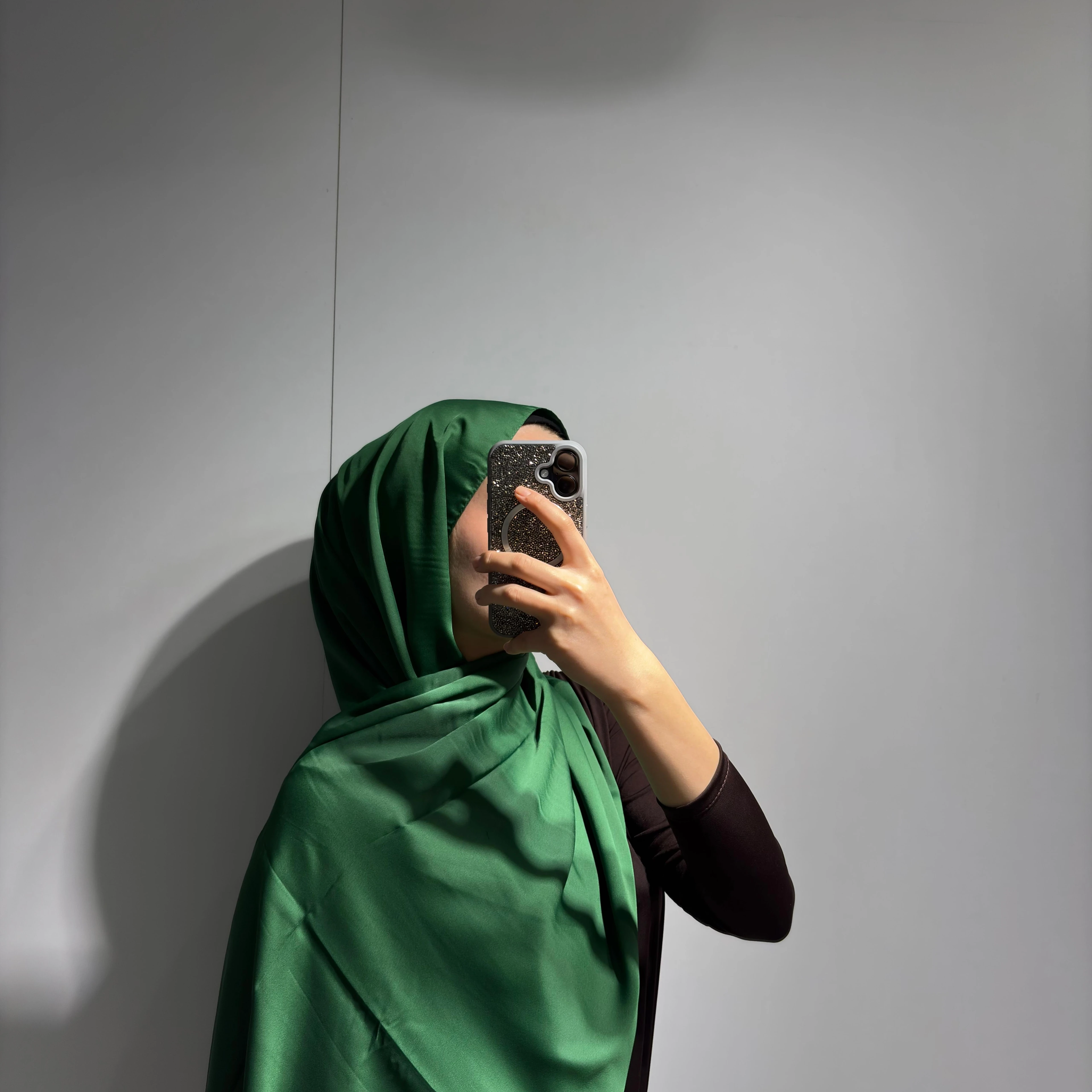 KC Kumlu İpek Şal - Zümrüt