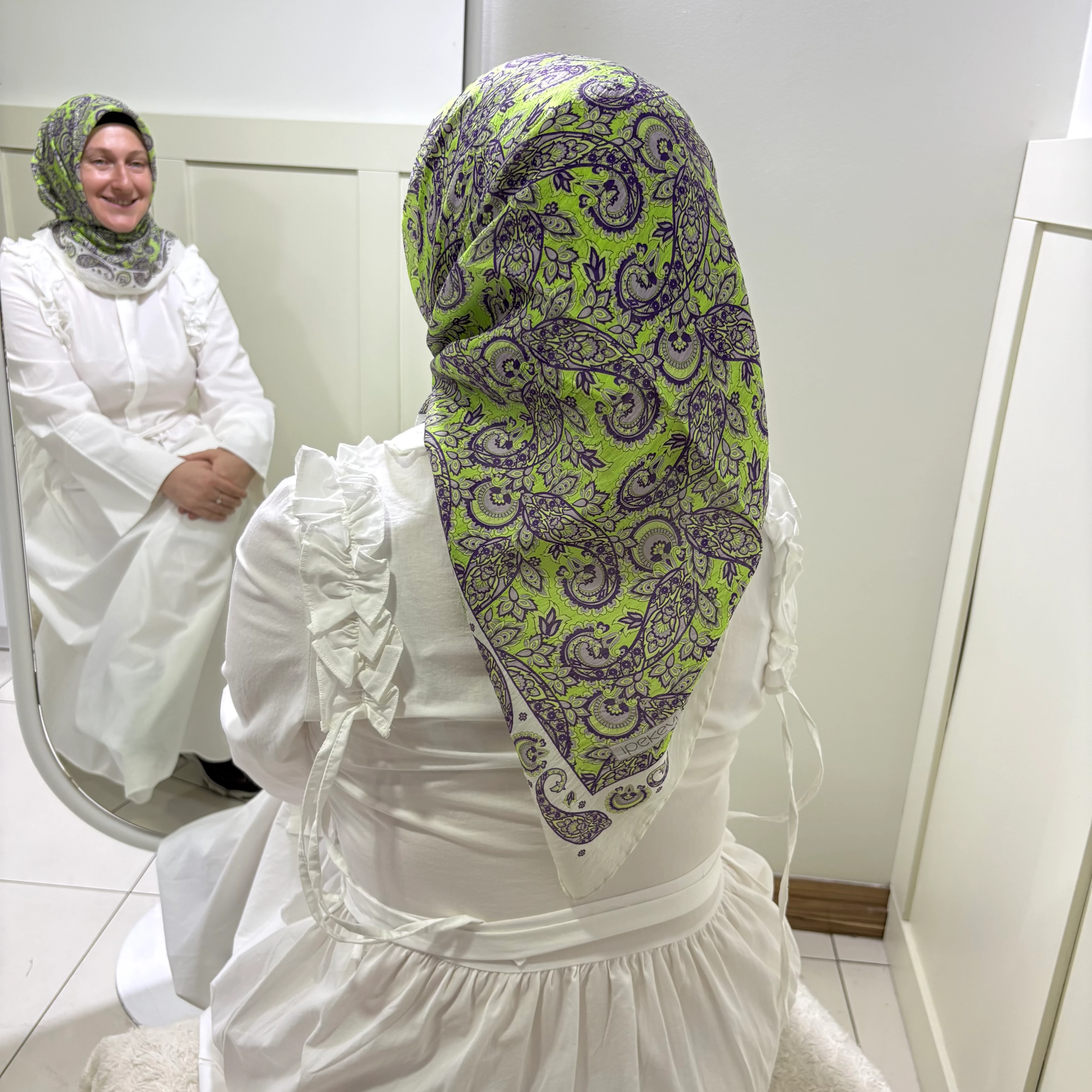 İpekevi Desenli Tensoft Eşarp 8