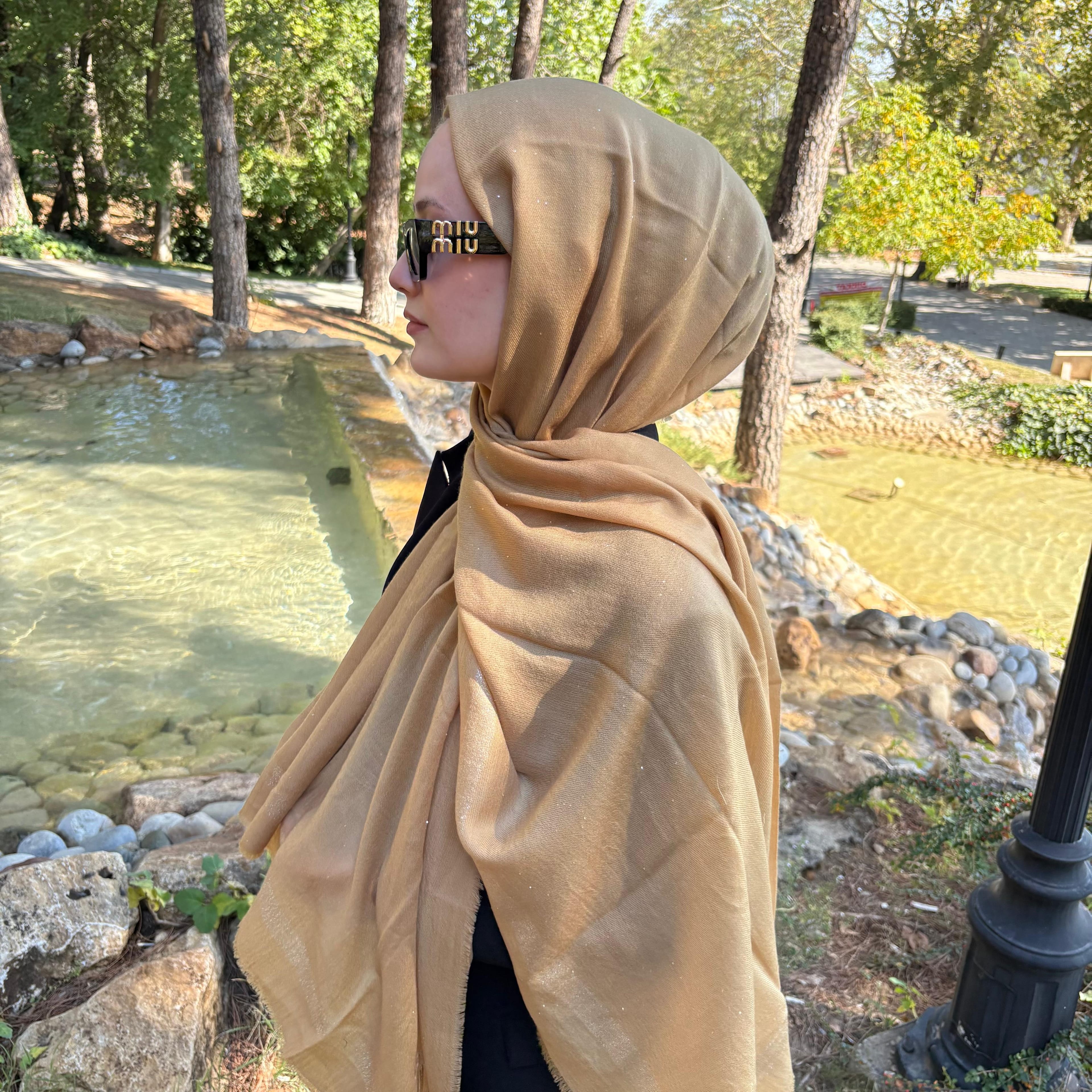 A Kalite İthal %100 Kaşmir Yün chanell Camel Şal