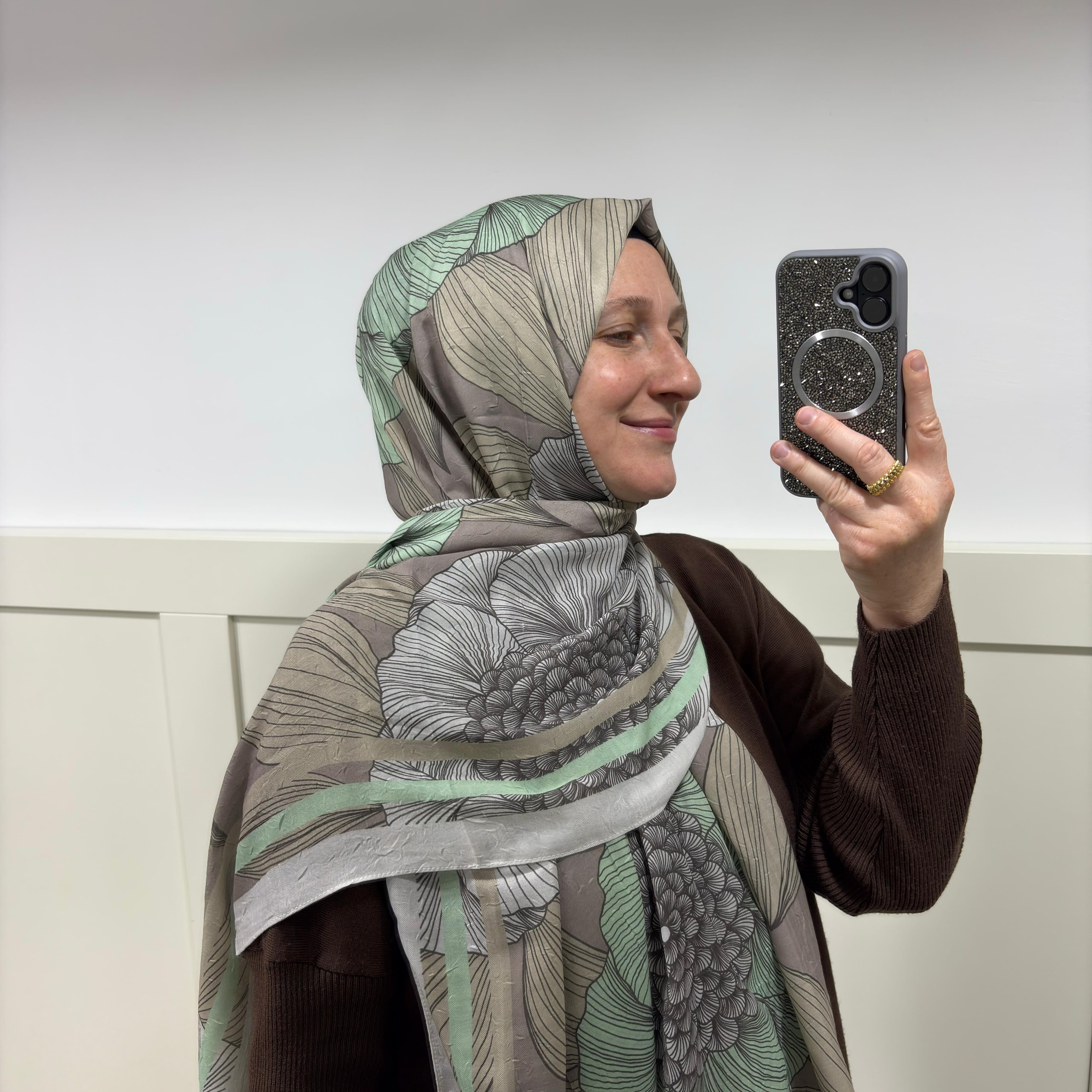 Modakaşmir Sonbahar Esintisi Bambu Şal